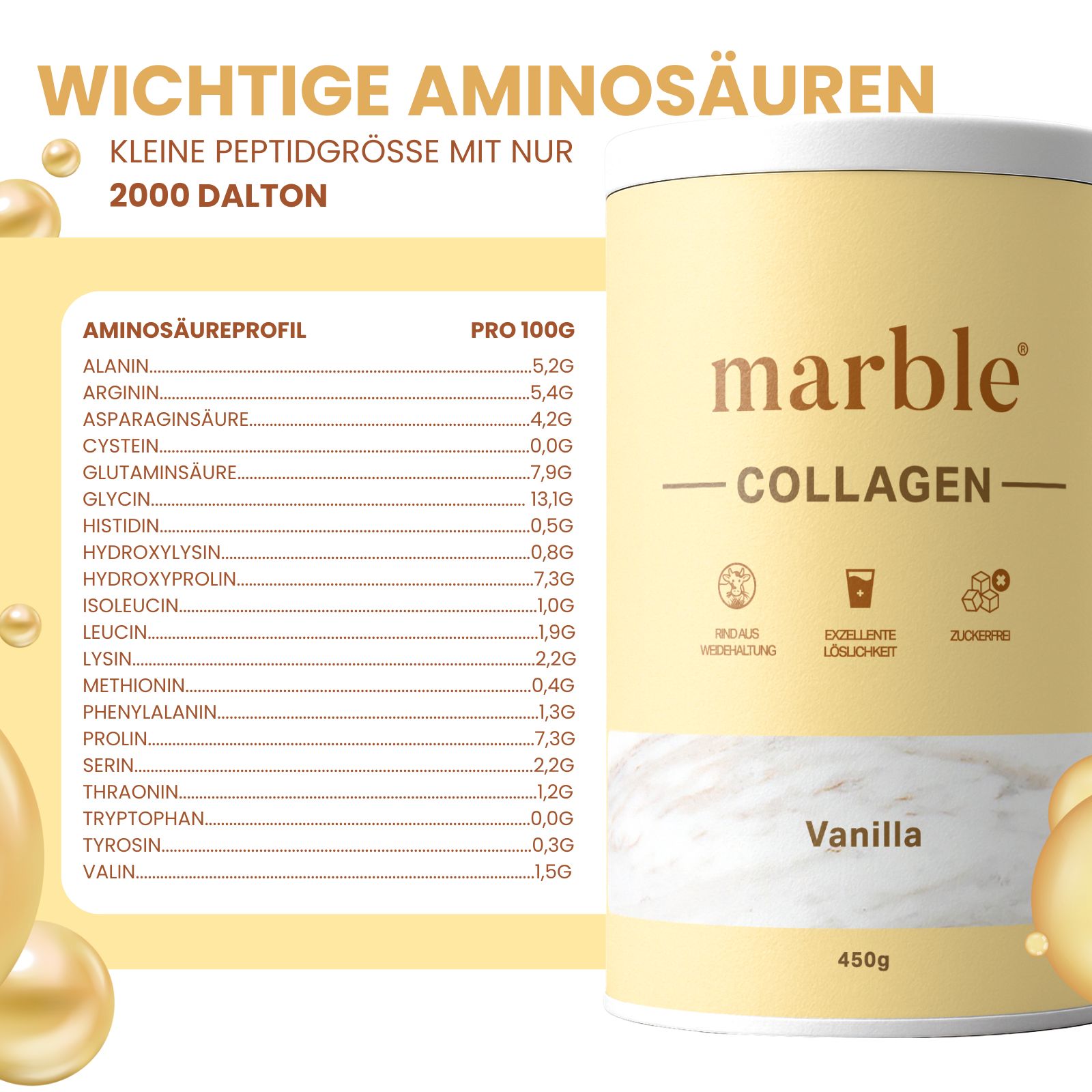 Collagen – Vanilla | Kollagenpeptide mit natürlichem Aroma