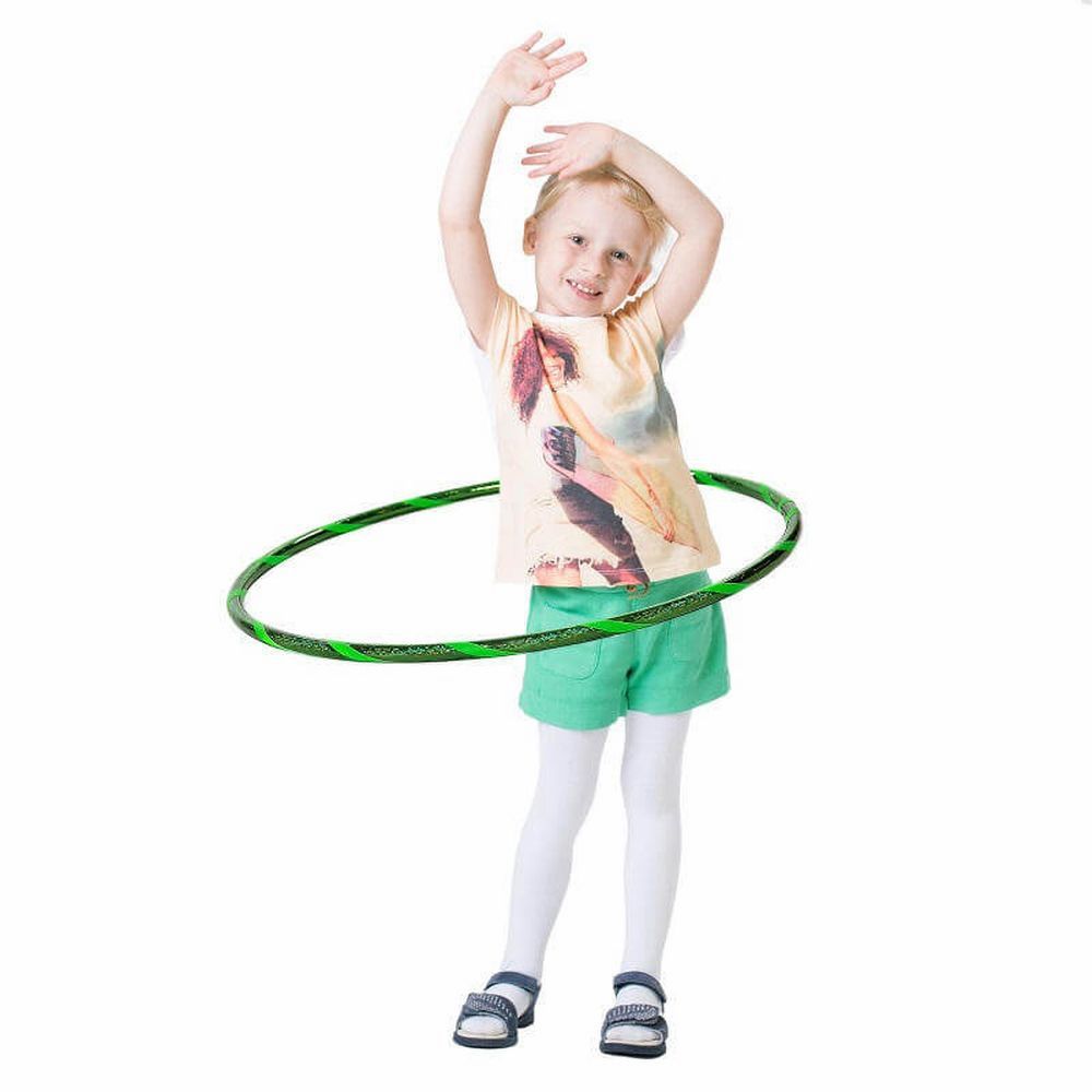 Hoopomania Glamour Kinder-Hula-Hoop | Ø 70 cm Grün-Grün 1 St