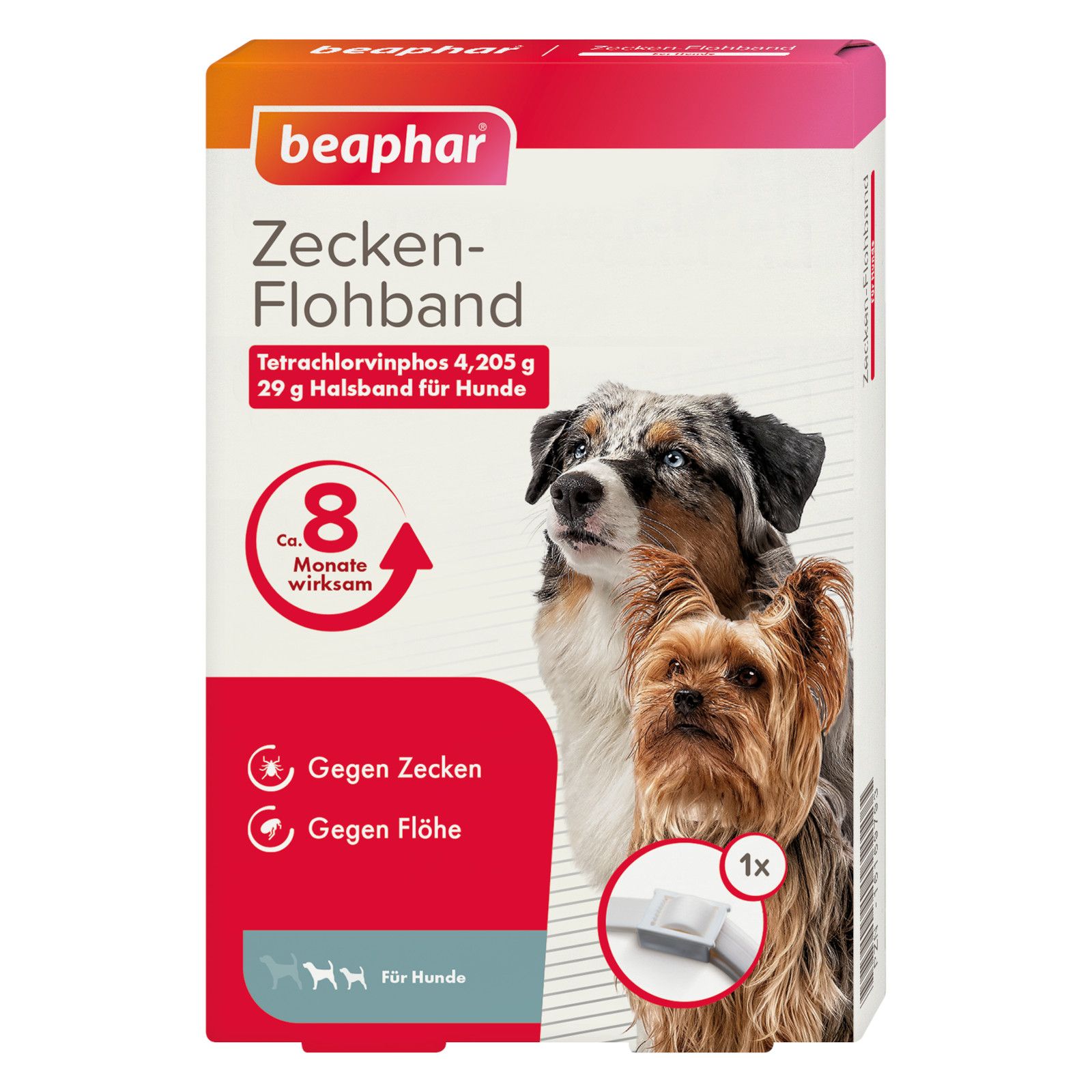 Beaphar Zecken-Flohband mit Langzeitschutz für Hunde