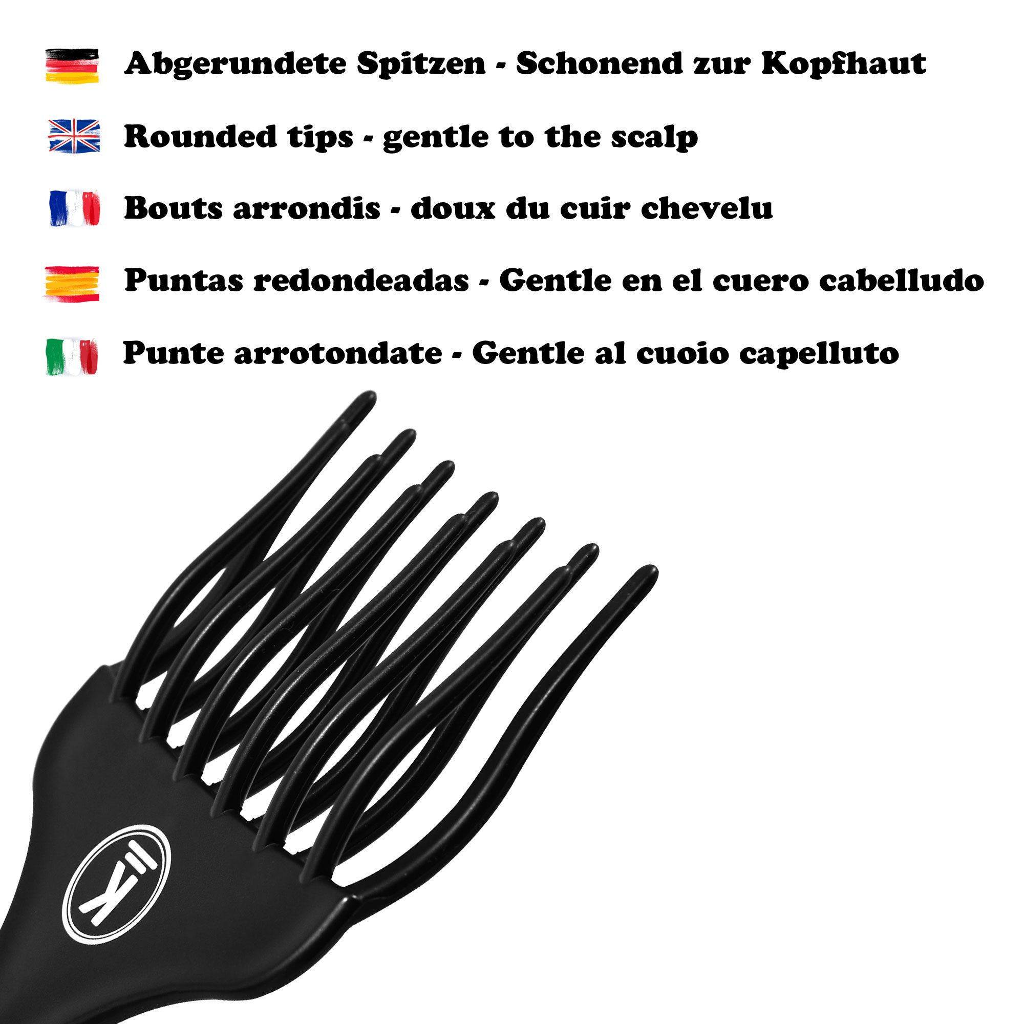 K-Pro Fingerstyler Afro Kamm