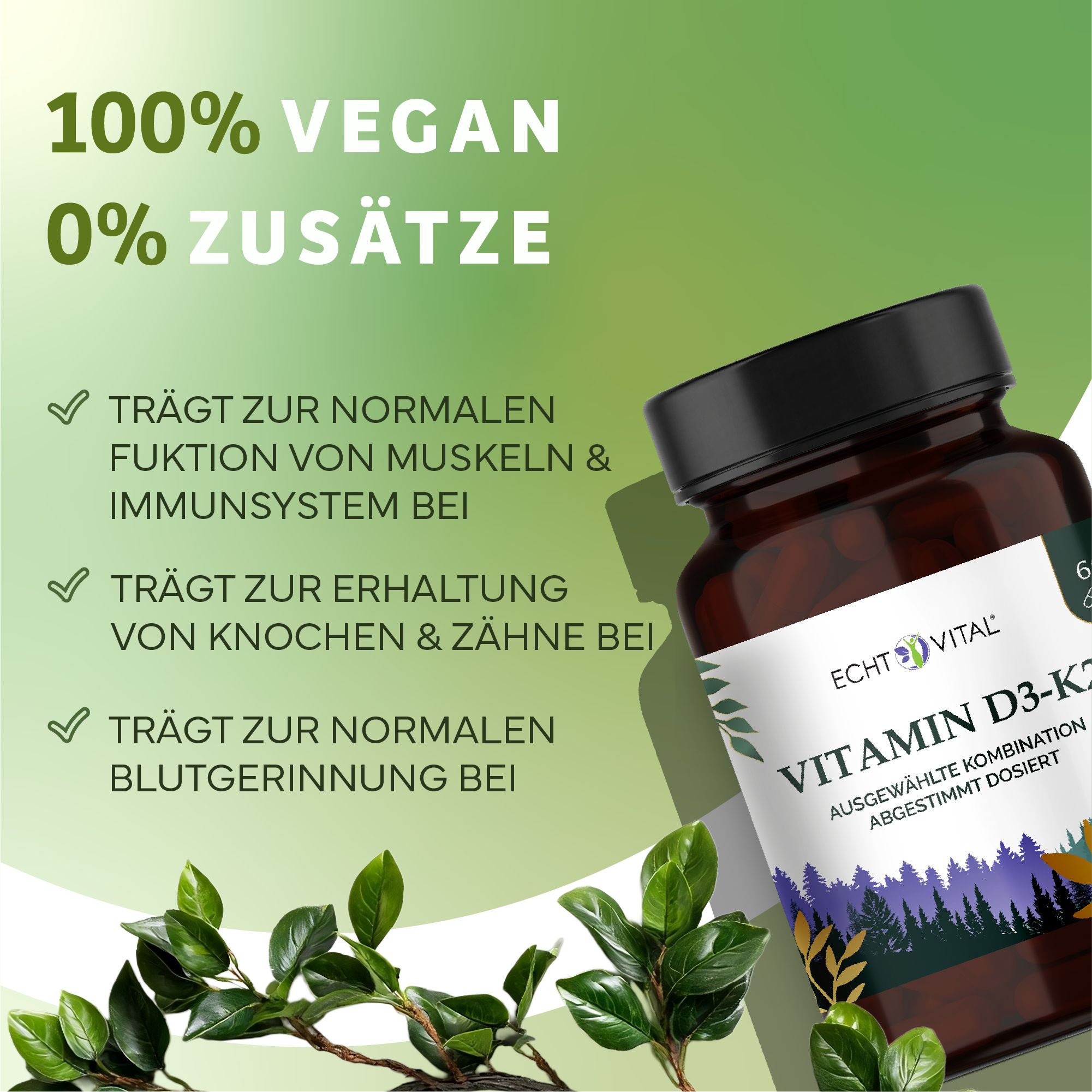 Echt Vital Vitamin D3-K2