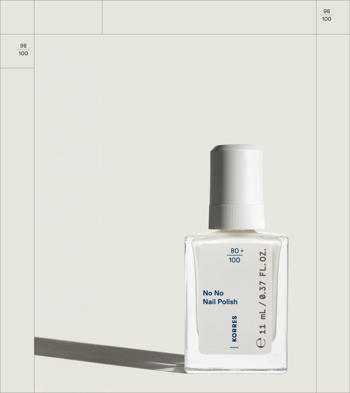 Korres No Nail Polish 02 milky white 11 ml Flaschen