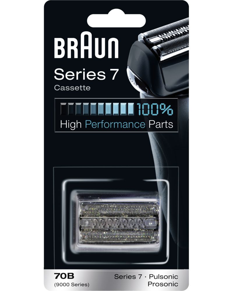 Braun - Ersatzscherkopf 'Series 7 - 70B Cassette' in Schwarz