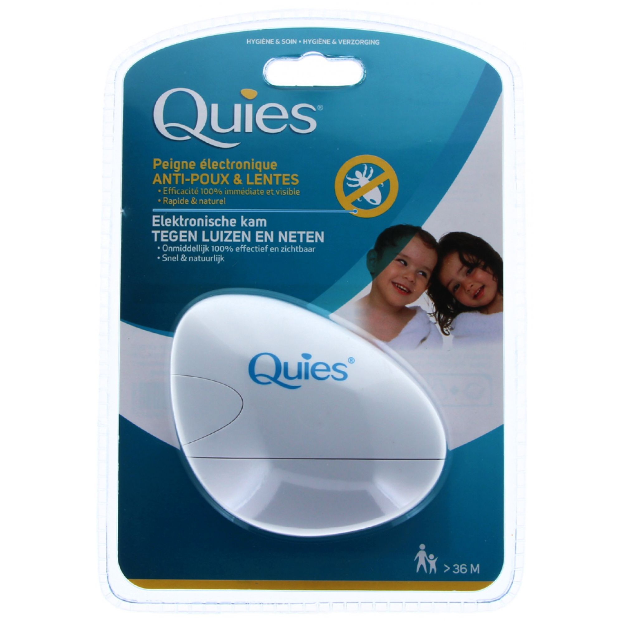Quies Anti-Läuse und Nits Elektronischer Kamm 13x5x18 cm