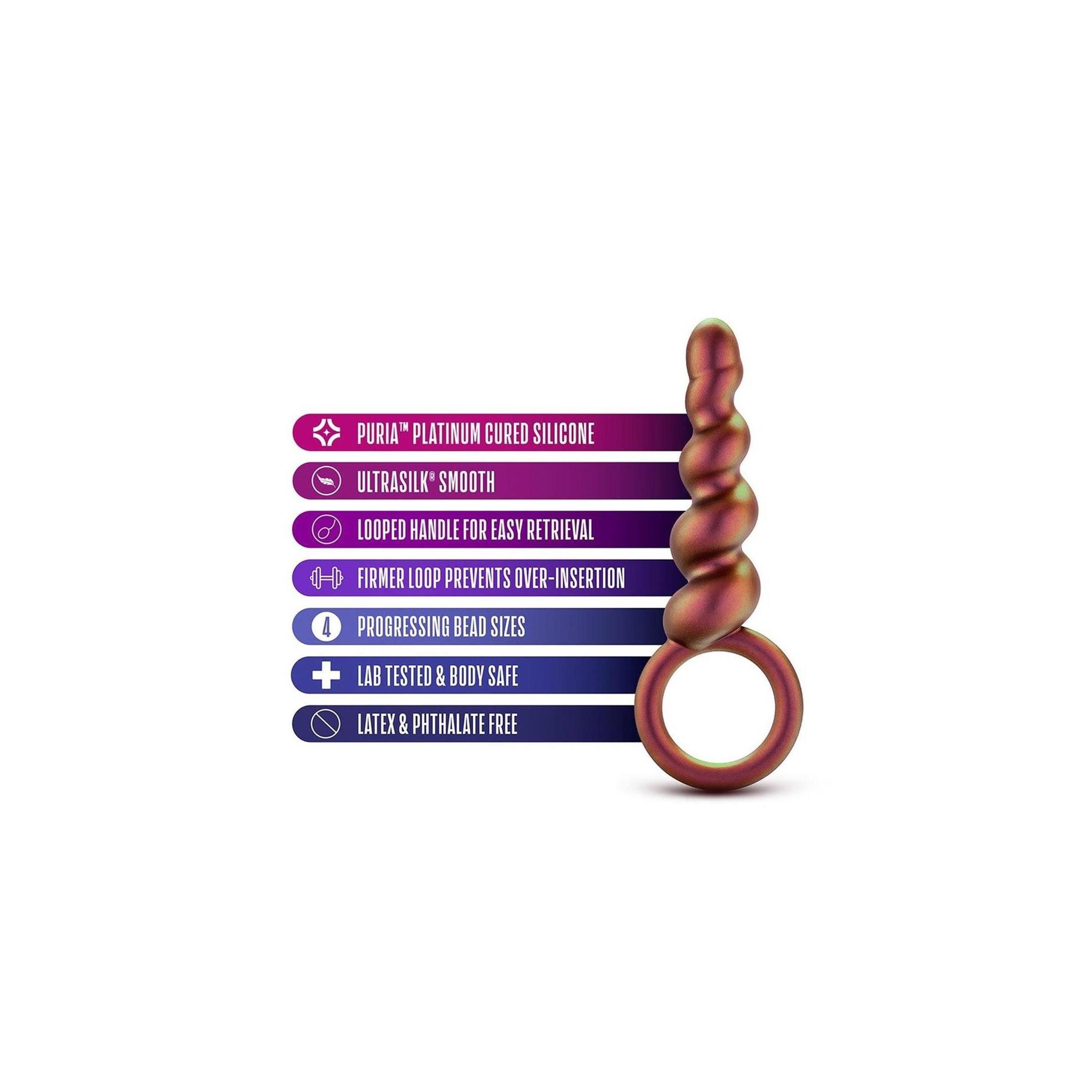 Blush - ANAL ADVENTURES MATRIX DUO LOOP Plug COPPER