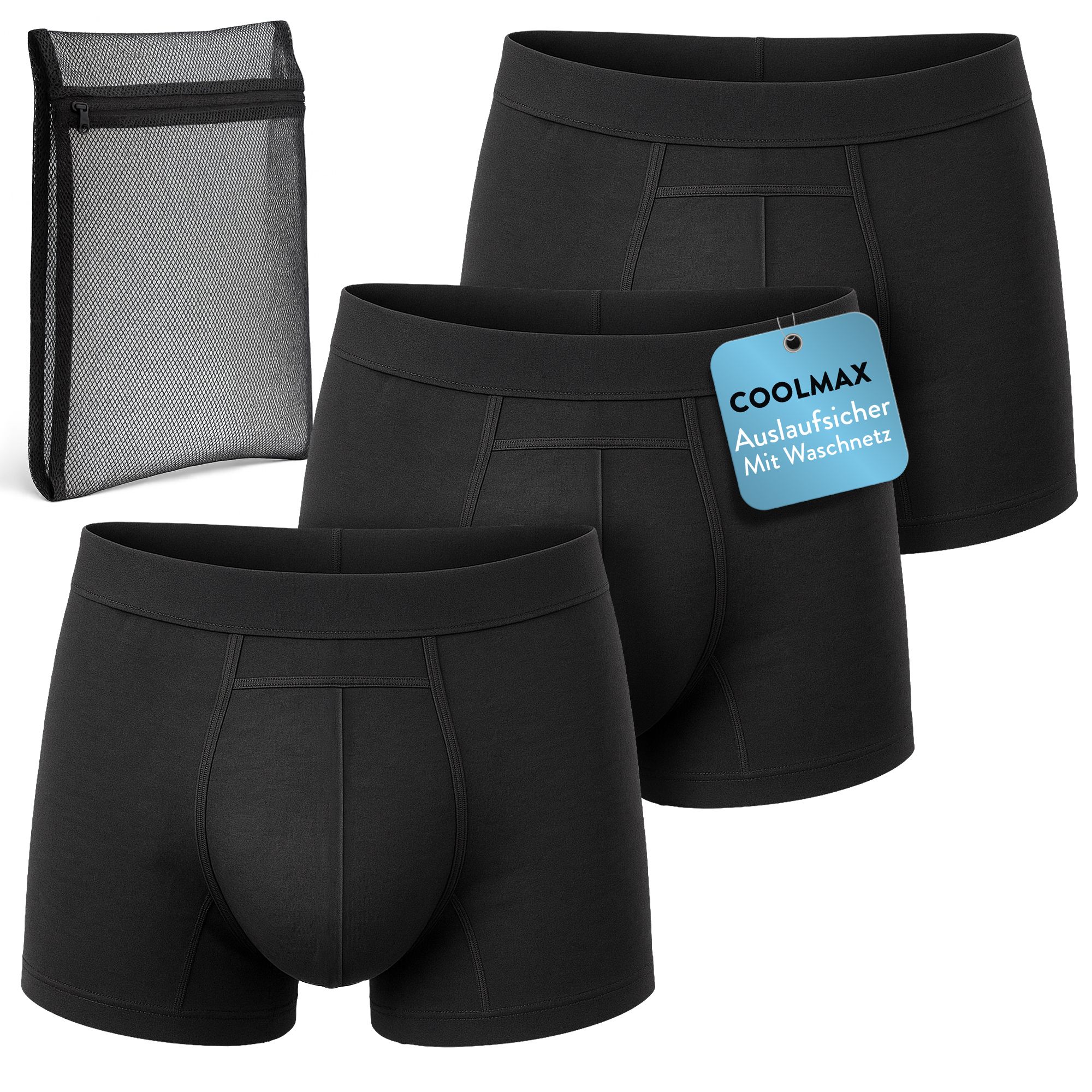 Harmony Care® Premium waschbare Inkontinenz Pants Männer - extra auslaufsicher 3 St