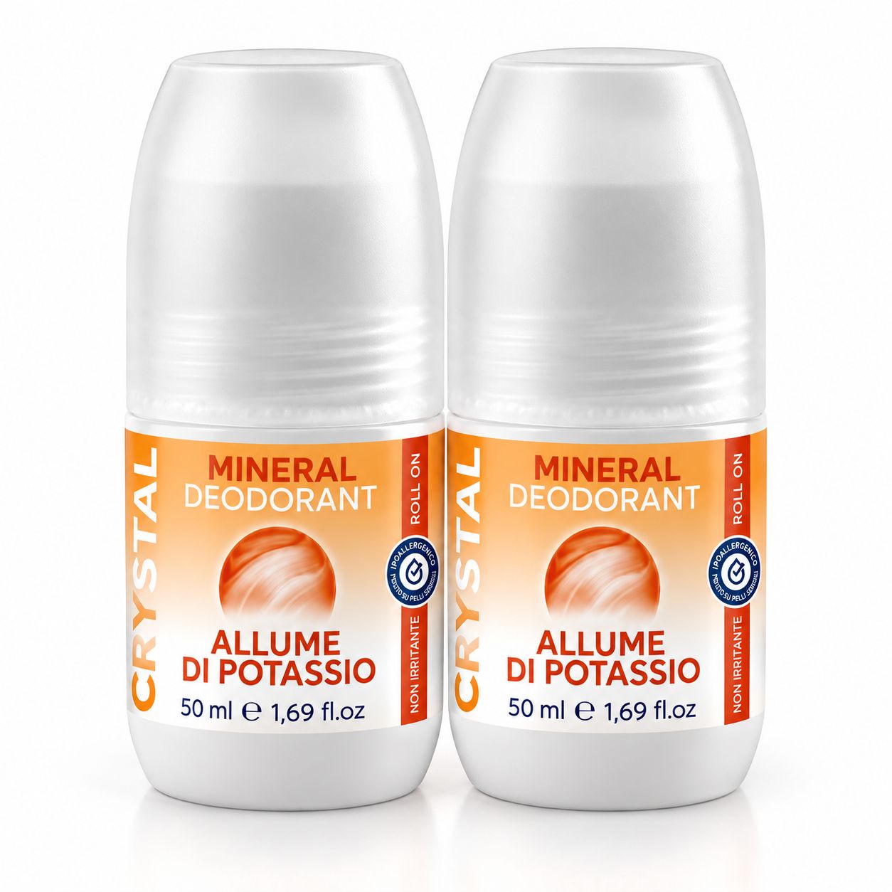 BRAND ITALIA - Mineral Deodorant Roll On UNISEX - FIORI DI LOTO