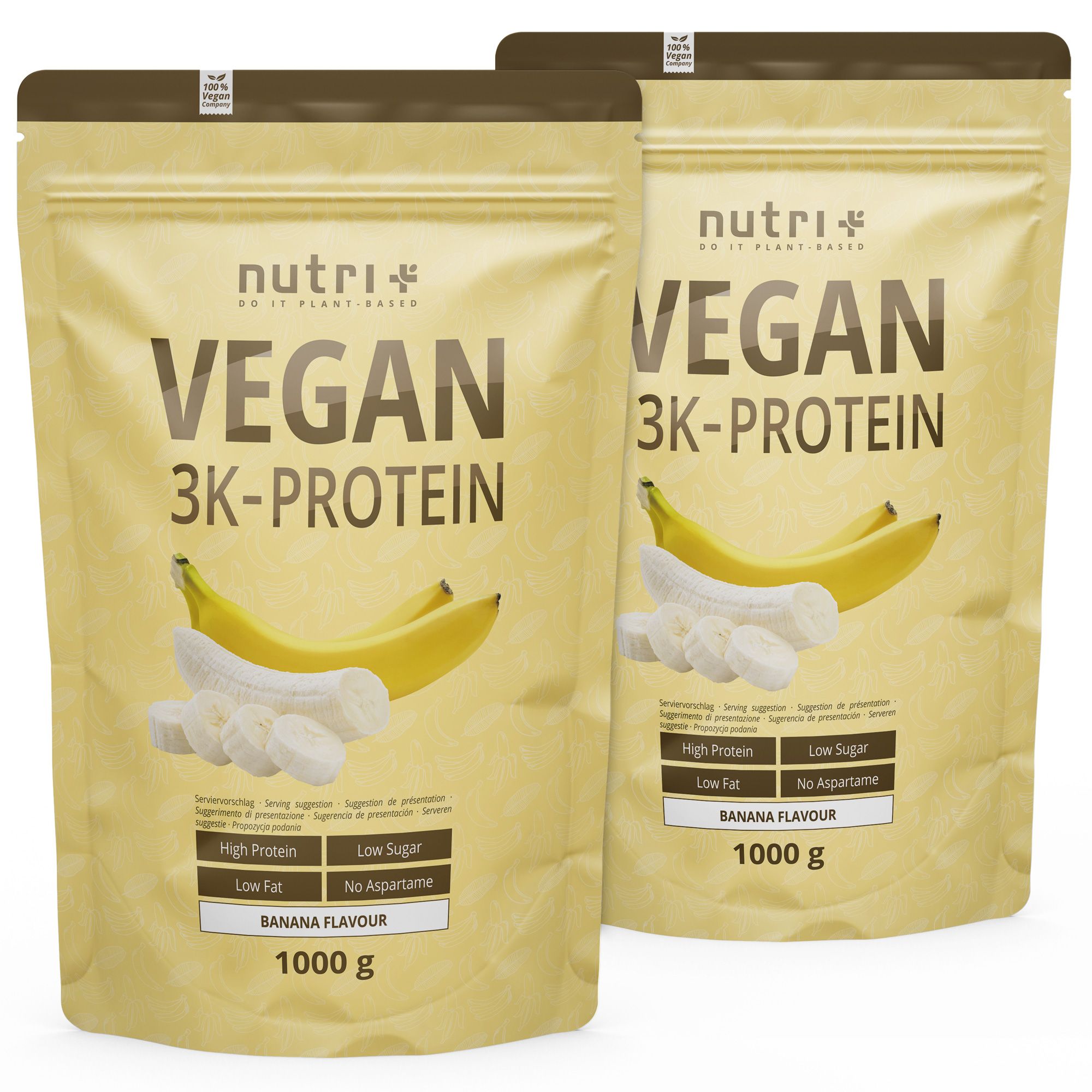 nutri+ Veganes Proteinpulver 3K - Vegan Protein