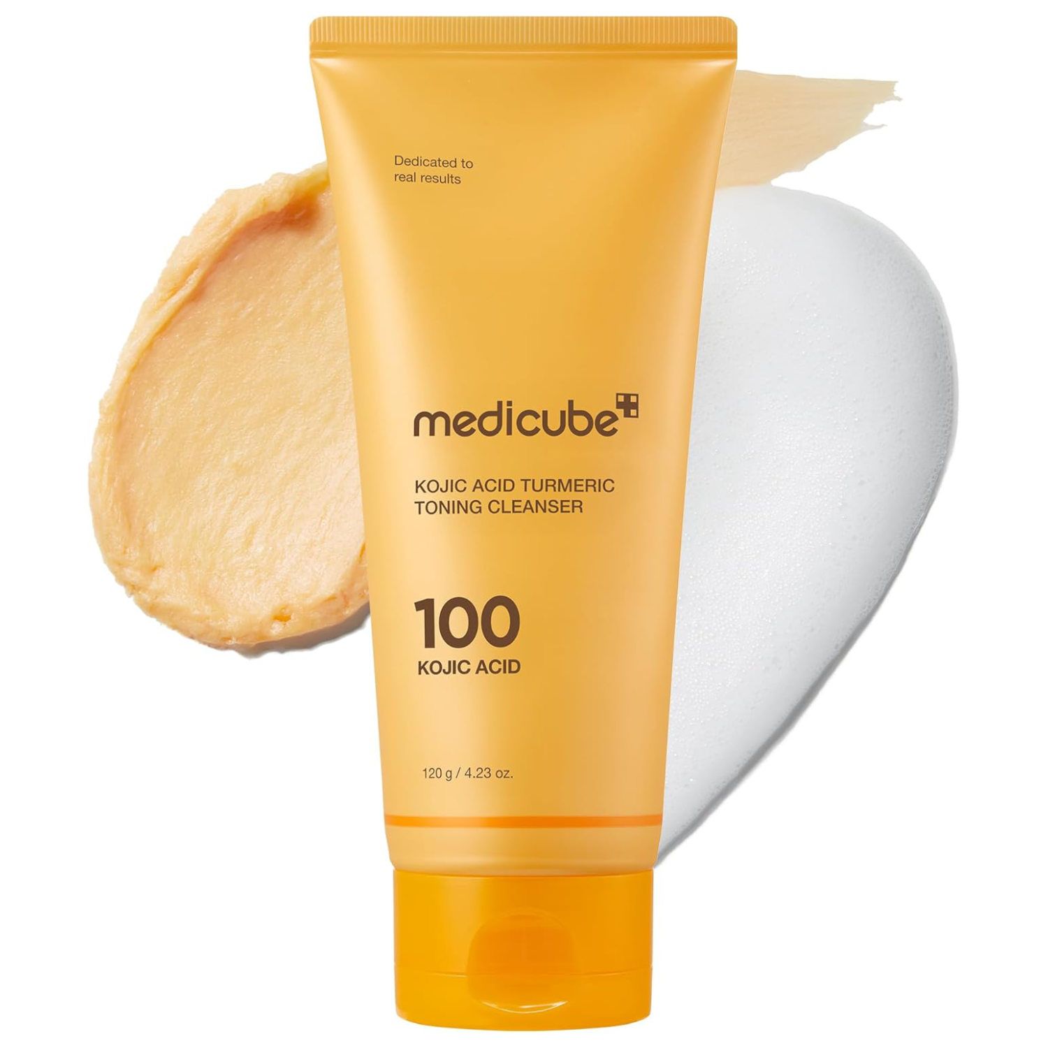 Medicube Kojic Acid Turmeric Toning Cleanser 120 g Schaum