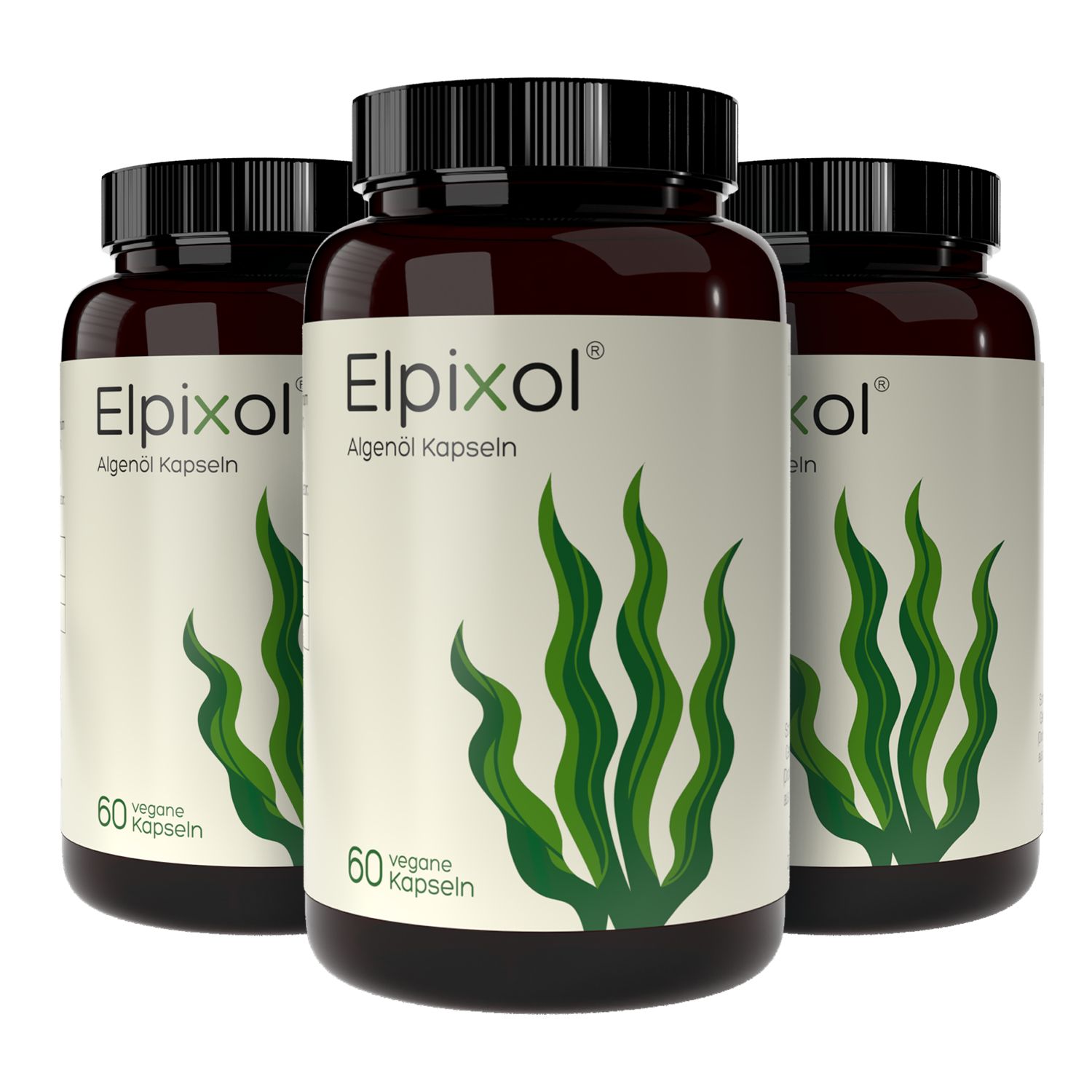 Elpixol® Algenöl 1000mg Kapseln mit Epa+Dha - Omega-3 - vegan