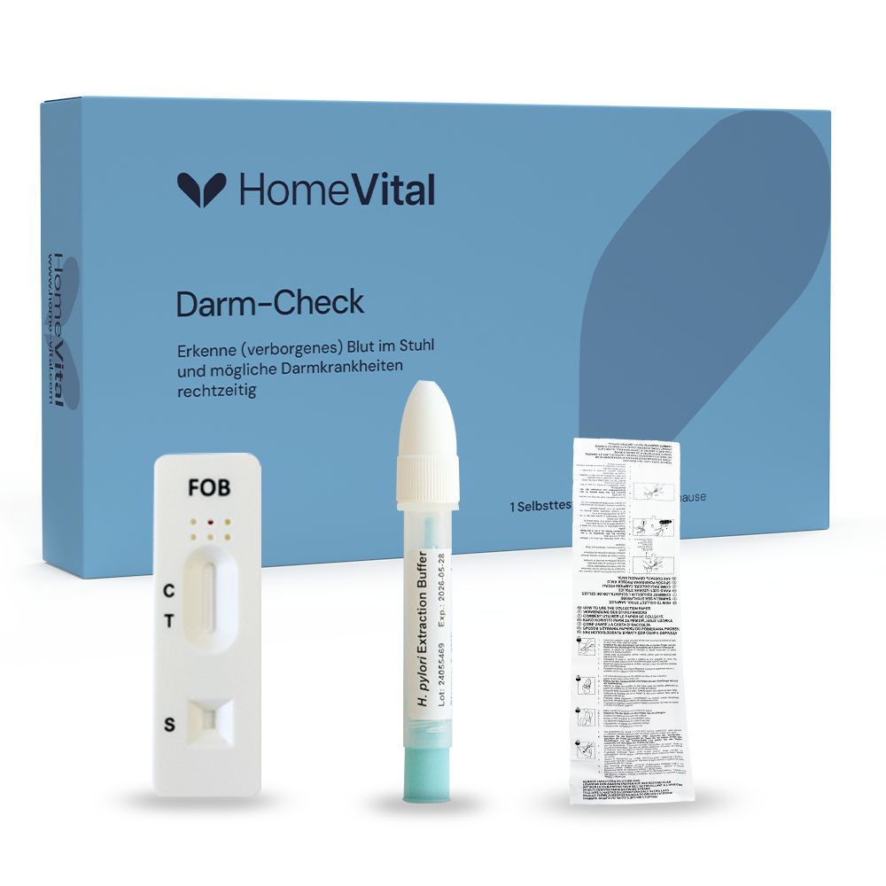 Homevital Darm-Check Selbsttest Stuhl 1 St Test