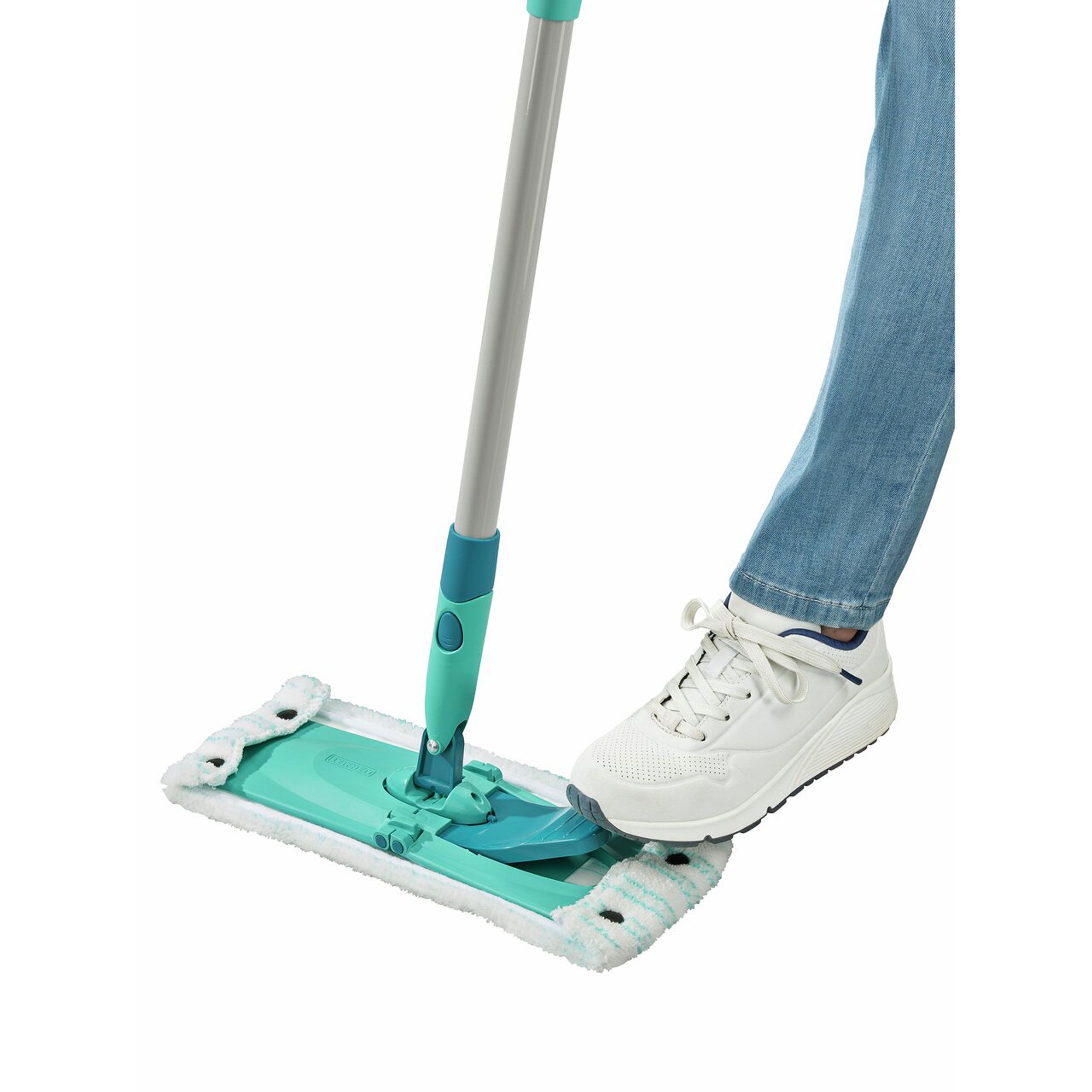 Leifheit Reinigungs-Set Combi Clean micro duo, Bodenwischer, Eimer, Pressaufsatz