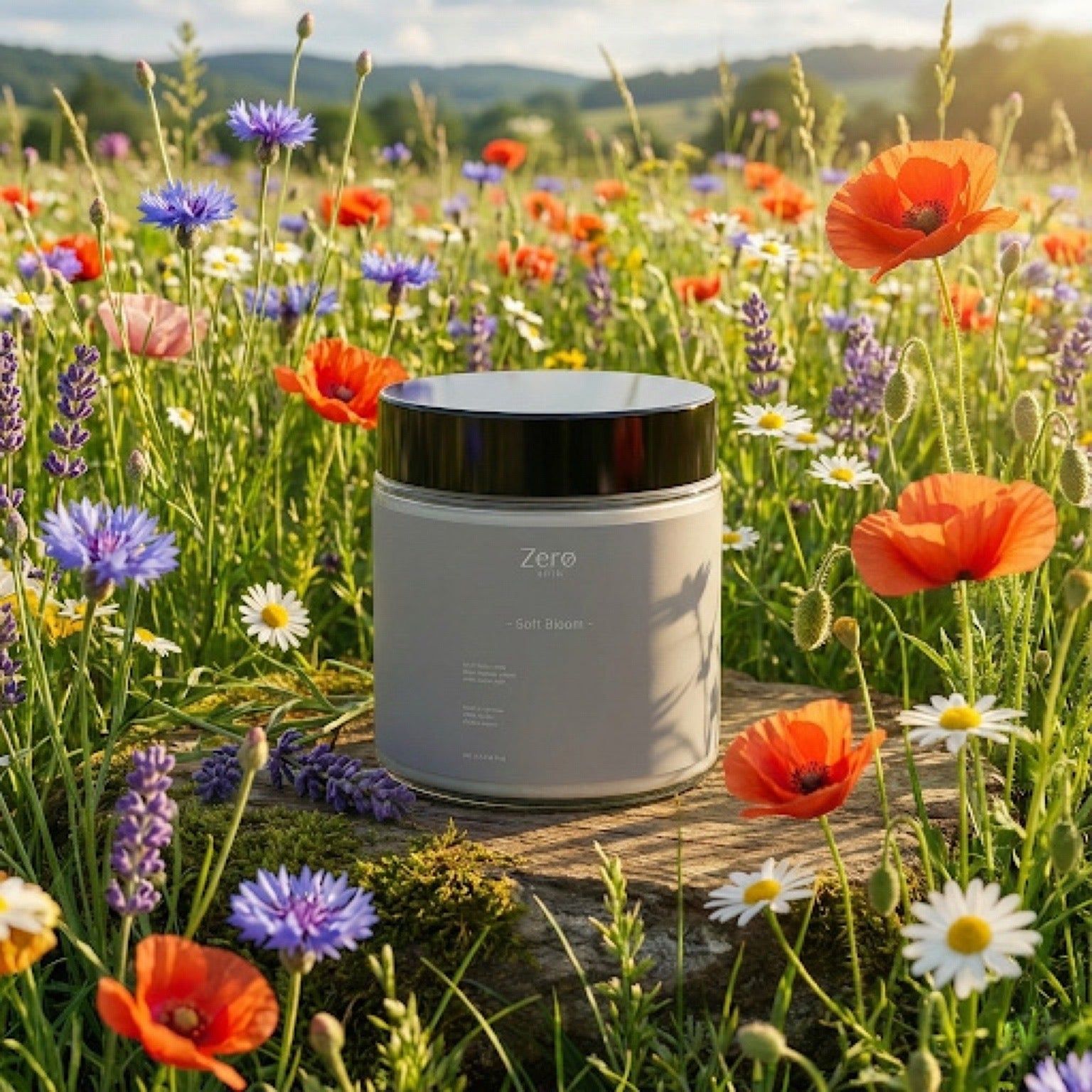 Zero Skin Sojawachskerze "Soft Bloom", entspannend und harmonisierend für Wohlfühlmomente