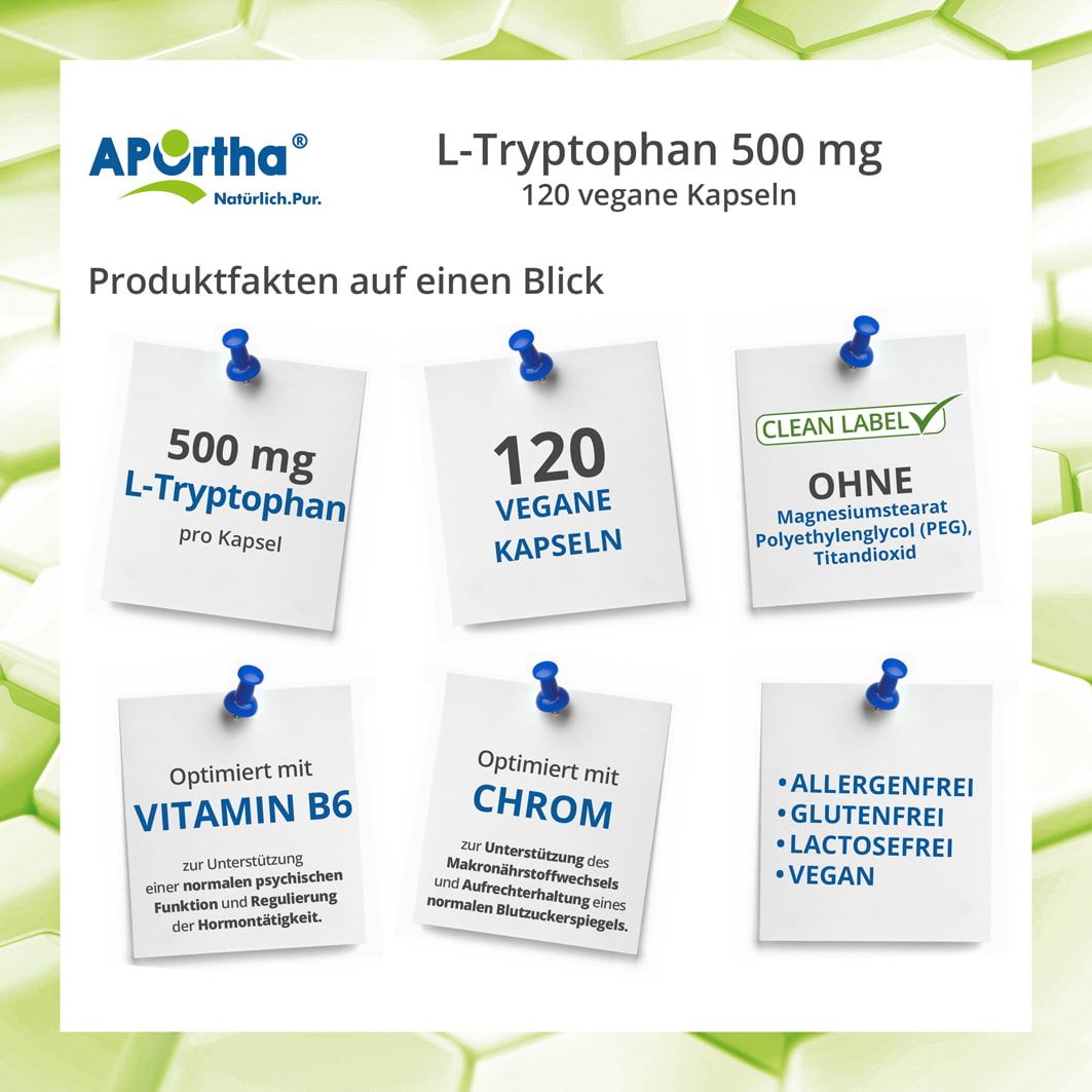 APOrtha® L-Tryptophan Kapseln 500 mg 120 St