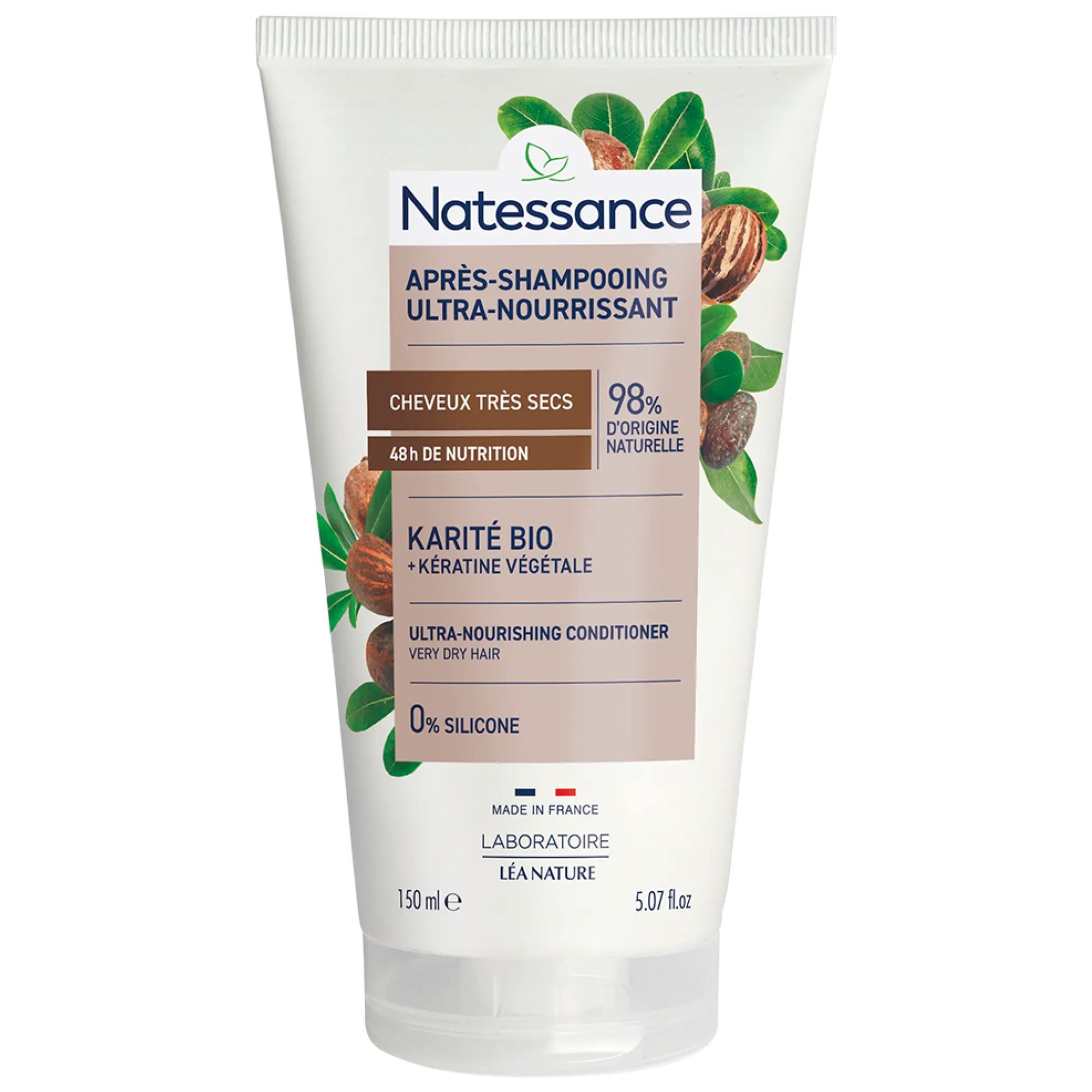 Natessance Ultra Rich Shea & Gemüse Keratin Conditioner Shampoo 1 8x15,5x5 cm