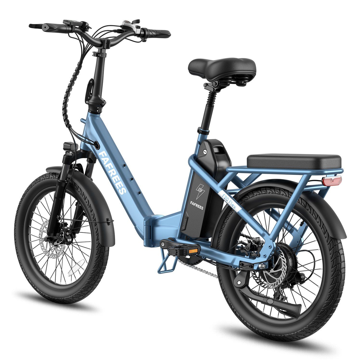 FAFREES F20 Flex Faltbares E-Bike, 25-Ah-Akku (herausnehmbar), 7-Gang-Schaltung