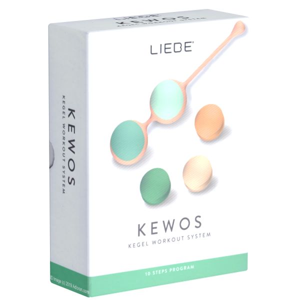 LIEBE *Kewos* Peach/Mint, Kegel Workout System, Kugelset aus vier Liebeskugeln