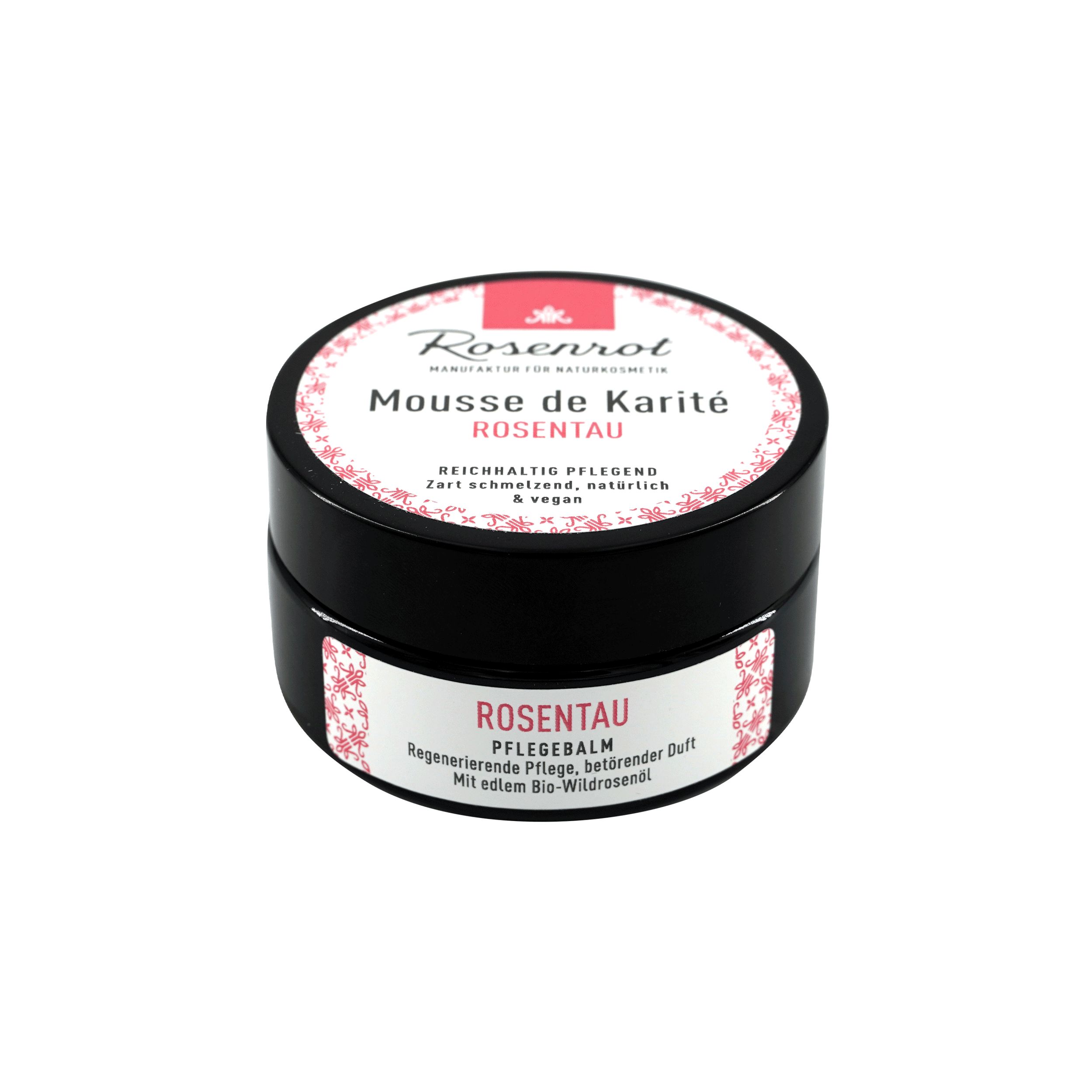 Rosenrot Naturkosmetik - Mousse de Karité – Rosentau - Pflegebalsam