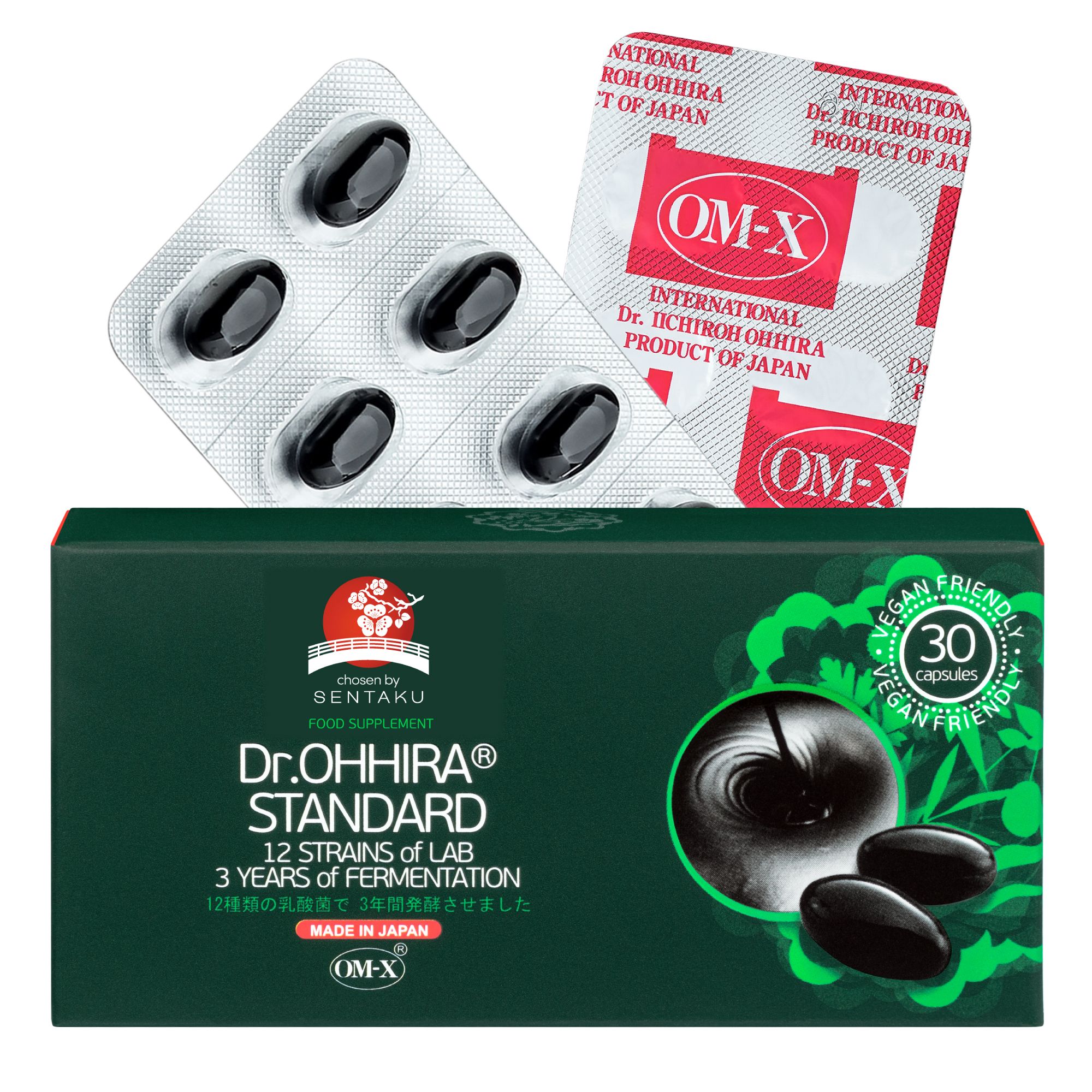 Dr. Ohhira Probiotika Om-X Synbiotikum für Darmflora Verdauung & Mikrobiom 30 St Kapseln