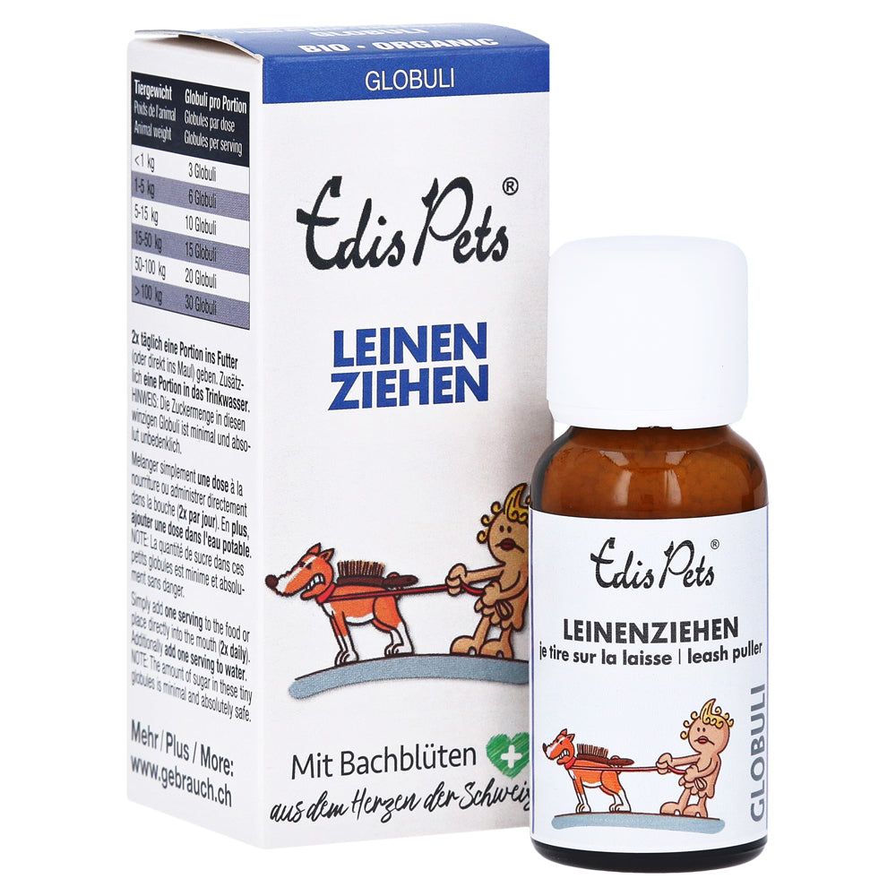 Edis Pets Leinenziehen Bio Bachblüten für Hunde