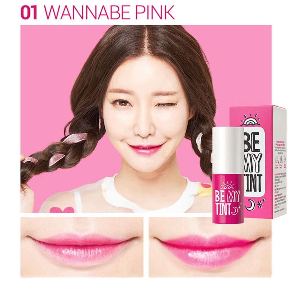 YADAH Be My Tint Lip 01 Wannabe Pink