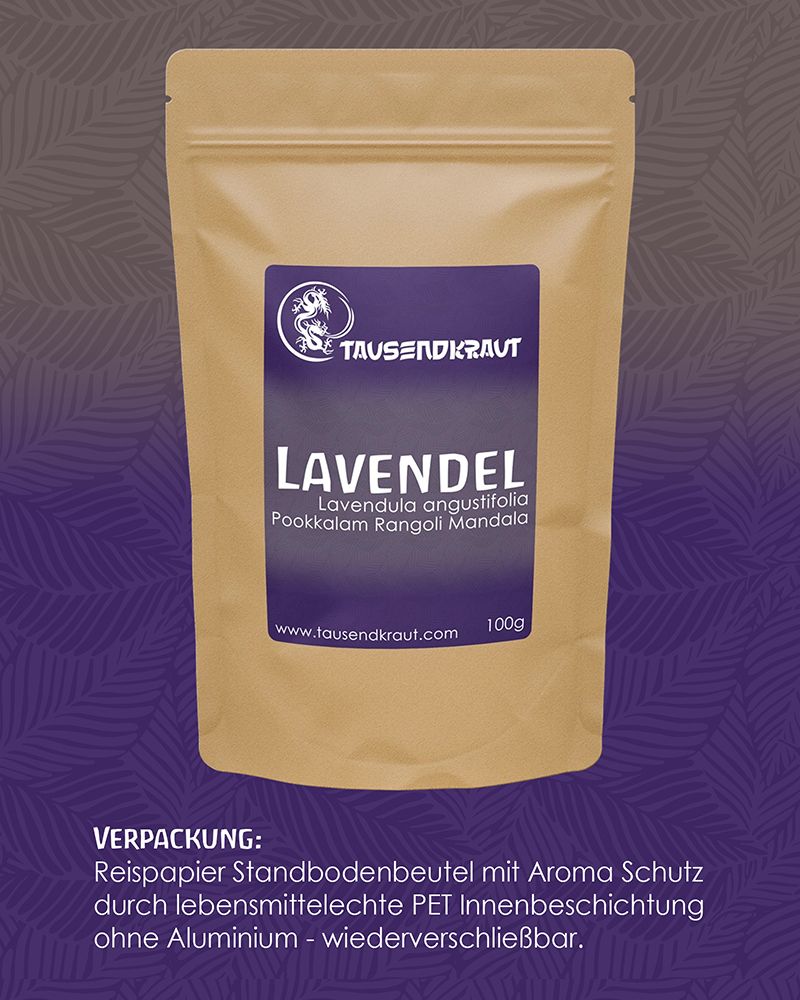 Tausendkraut Lavendelblüten Mandala k.b.A.