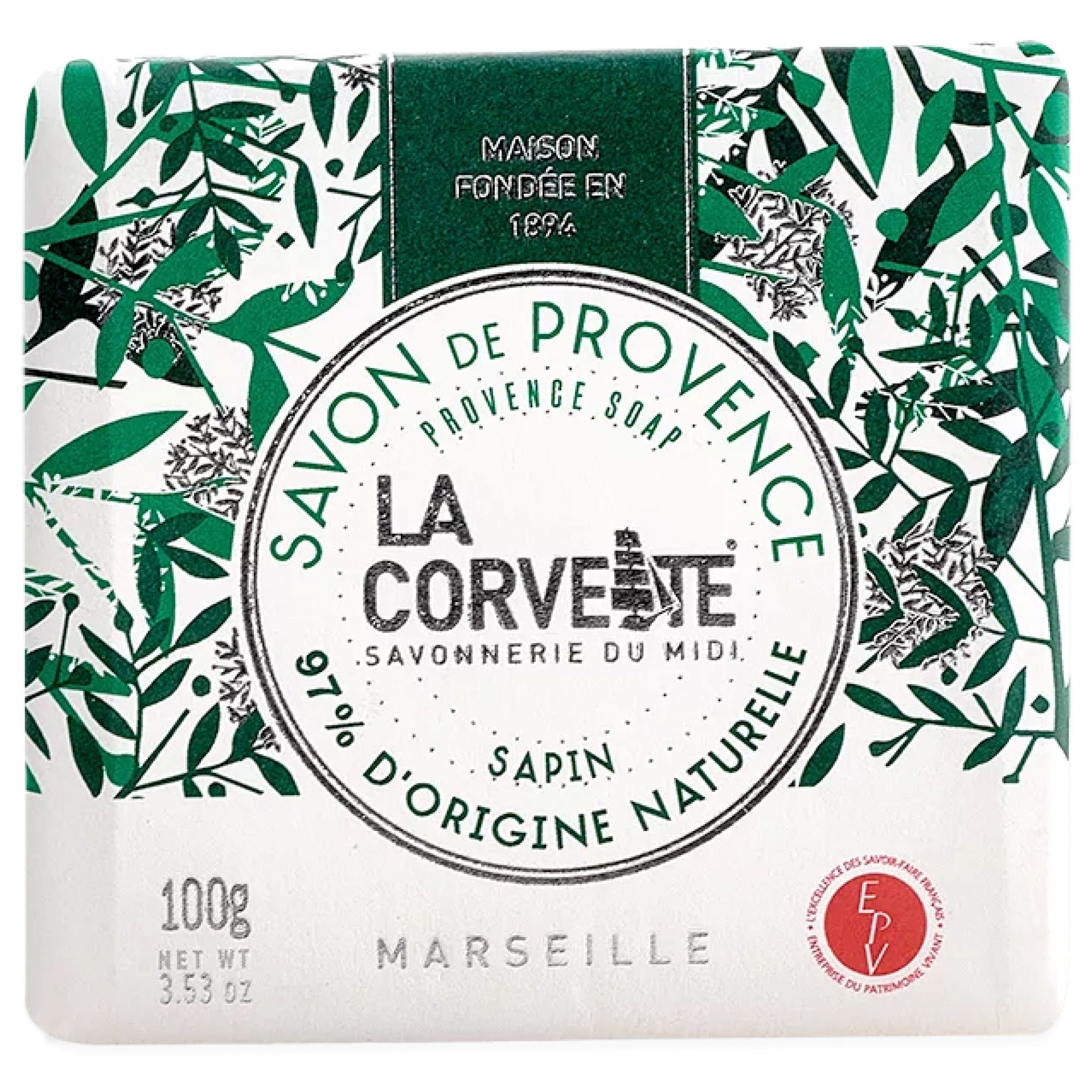 La Corvette Savon de Provence Tanne 6,6x7x2,7 cm