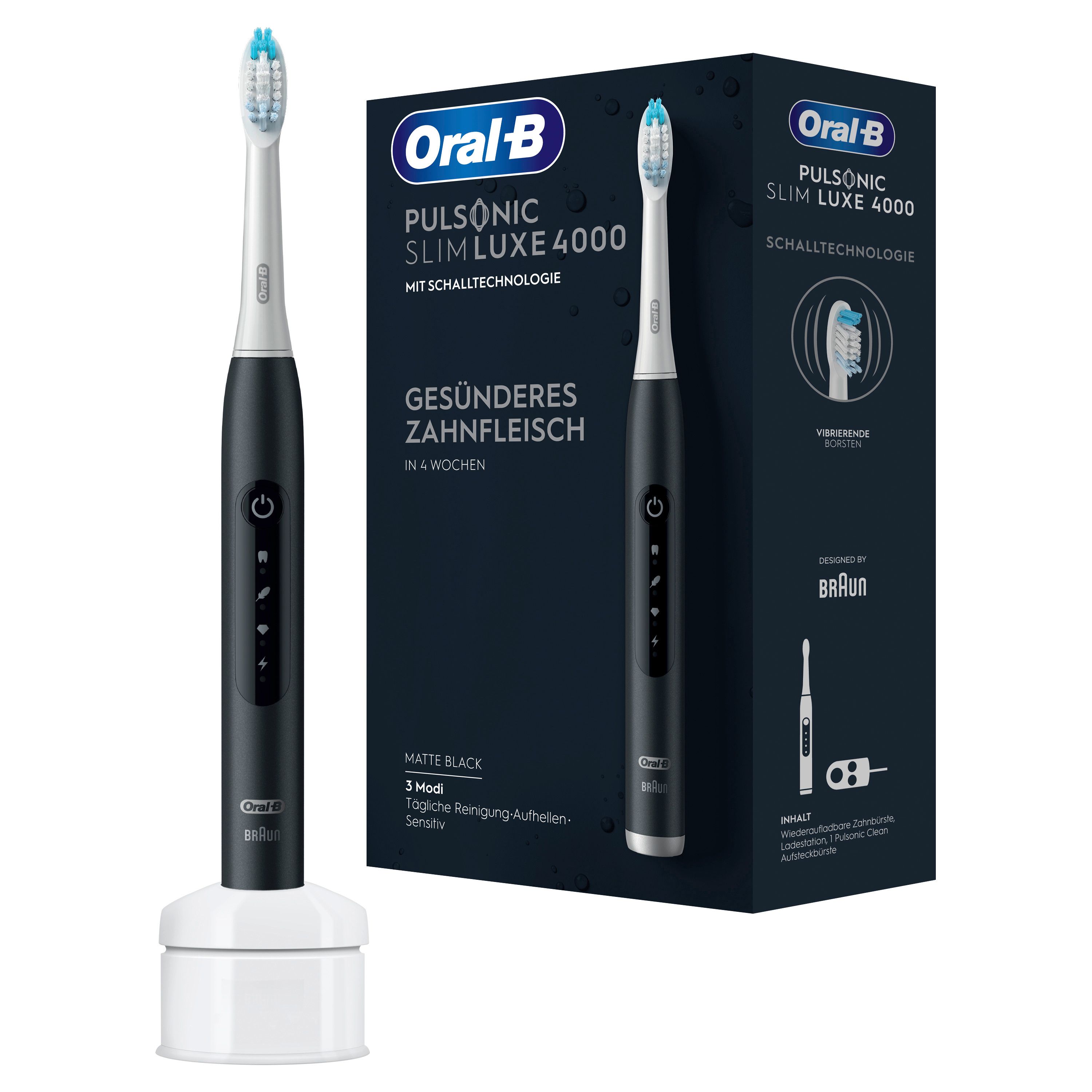 Oral-B - Elektrische Zahnbürste "Pulsonic Slim Luxe" in Matt Black