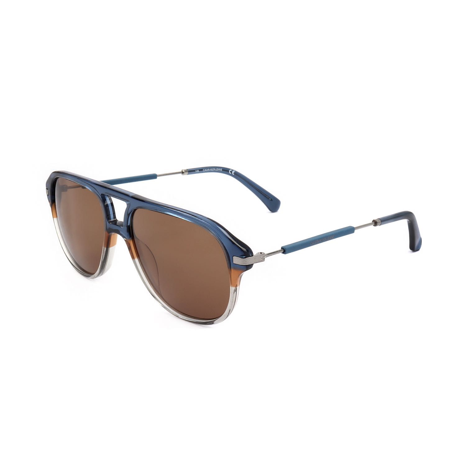 Calvin Klein Jeans occhiali da sole uomo CKJ20703 blue transparent