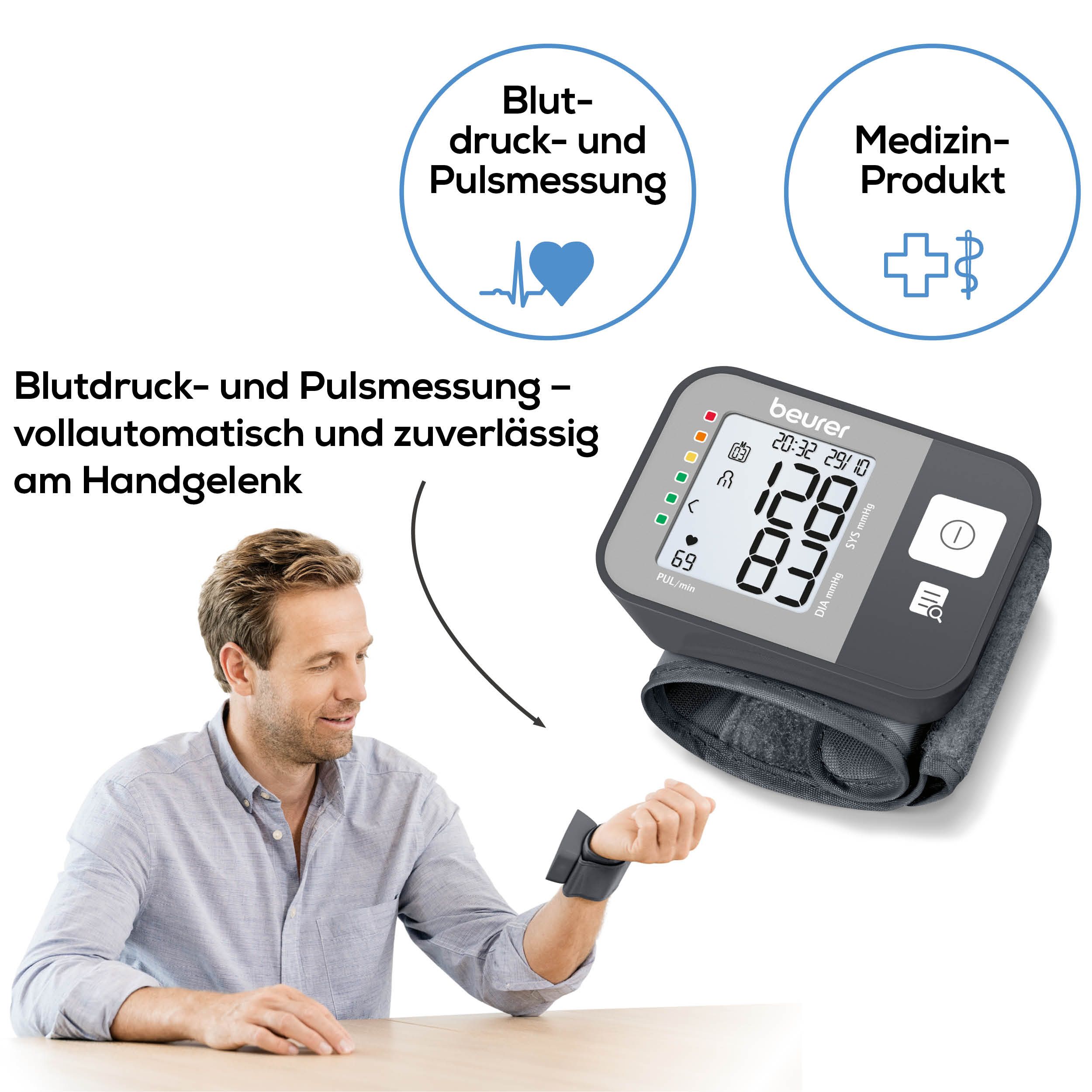 beurer Handgelenk-Blutdruckmessgerät BC 27