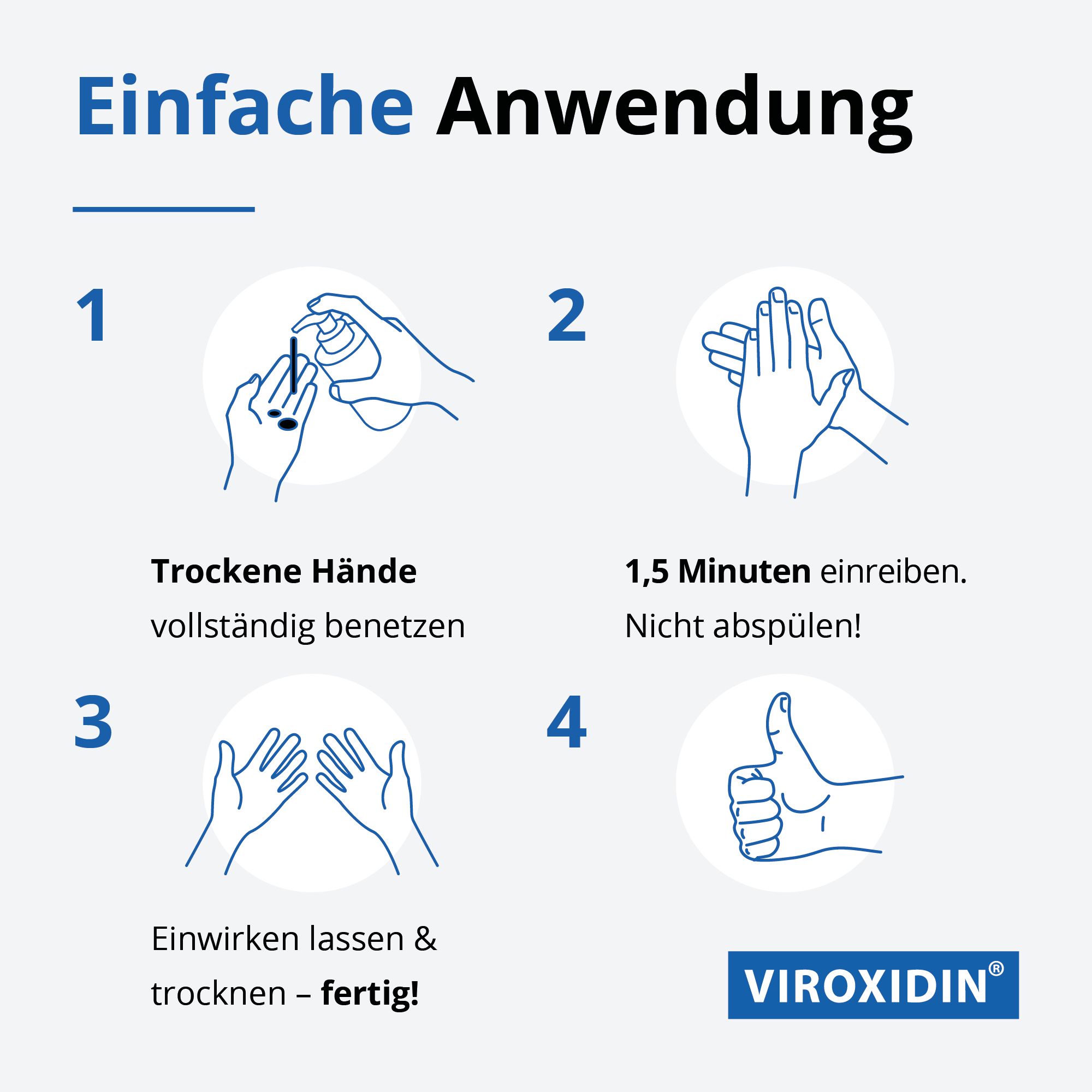 Viroxidin Med Desinfektionsmittel für Hände