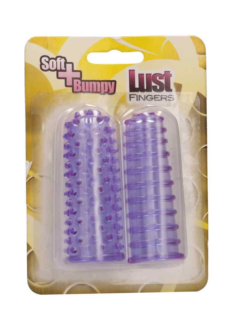Lust Finger - Soft and Bumpy Sleeves - Purple