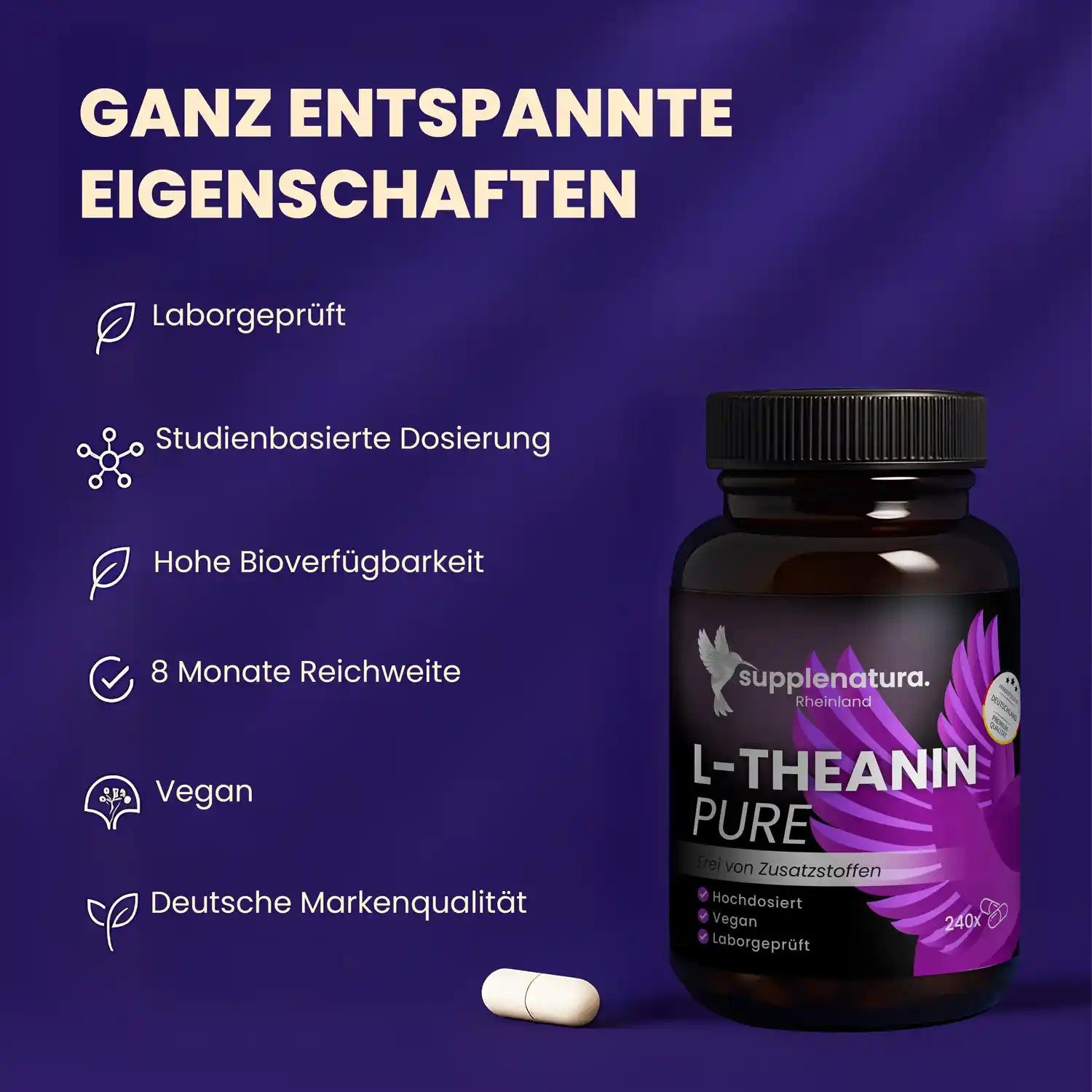 supplenatura Rheinland® - L-Theanin Kapseln