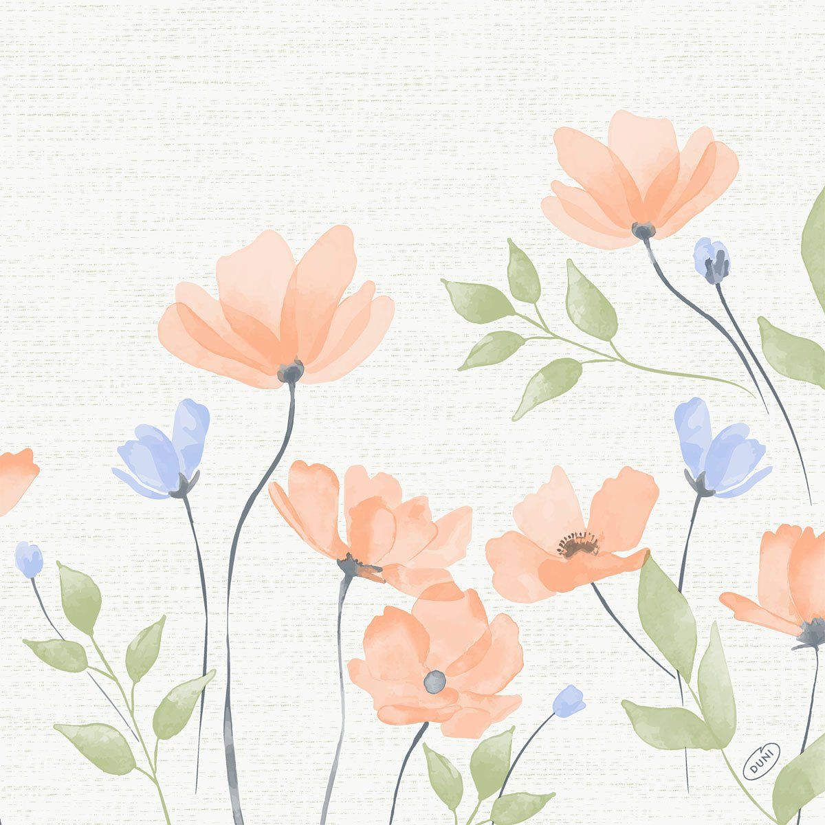 Bio-Dunisoft Servietten 40x40 Bunny Bloom 60 St Tücher