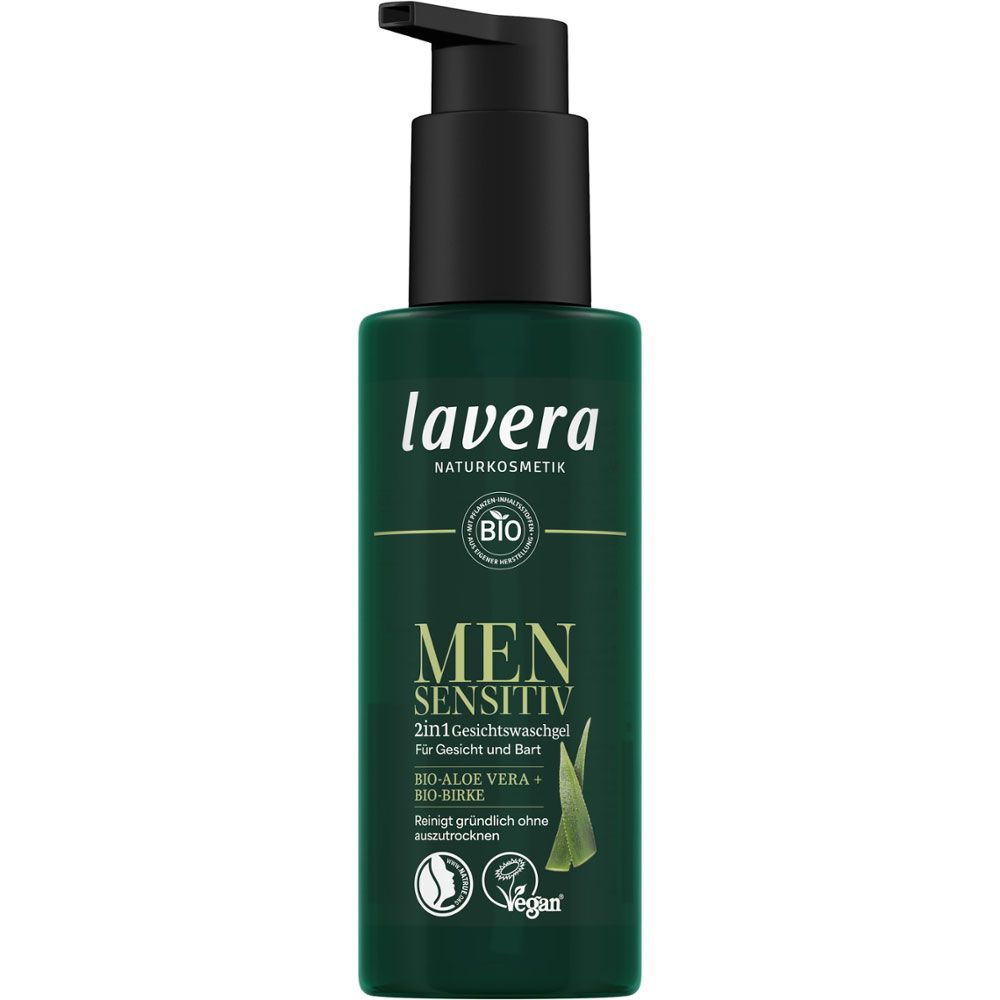 Lavera Men sensitiv 2in1 Gesichtswaschgel 150 ml