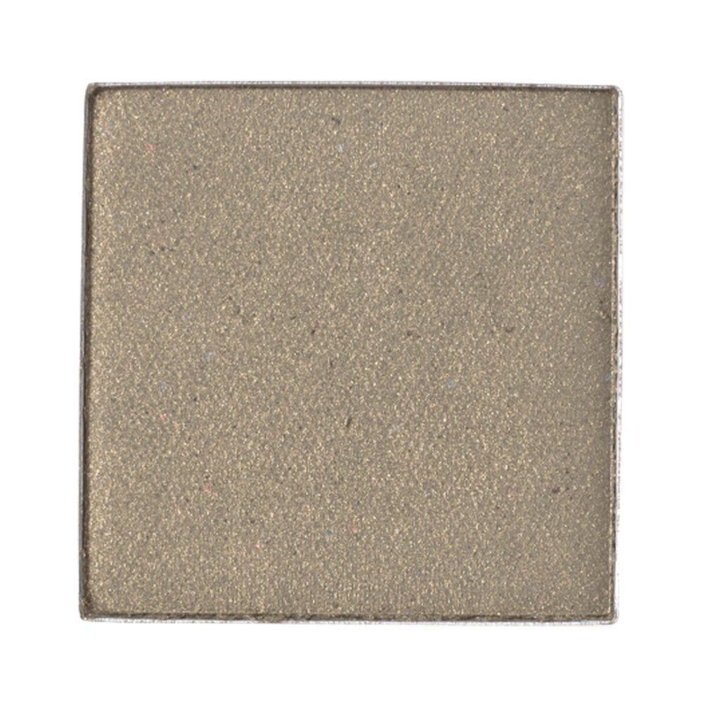 Quadratischer Lidschatten in einem schimmernden, hellen Braunton. Einzelprodukt, ohne Verpackung.