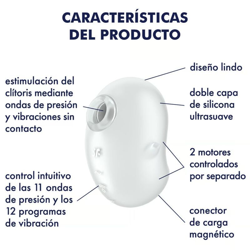 Satisfyer - Satisfyer - Cutie Ghost Auflegevibrator weiß