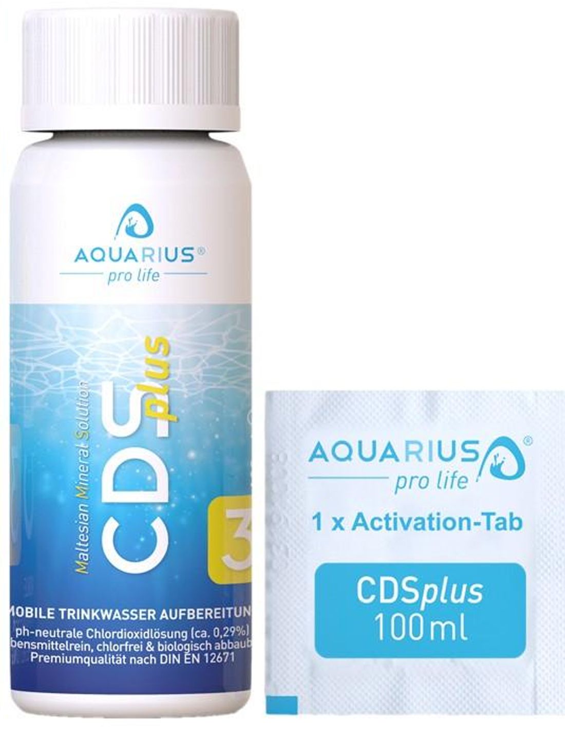 AQUARIUS pro life - CDSplus | CDS/CDL Chlordioxid-Lösung