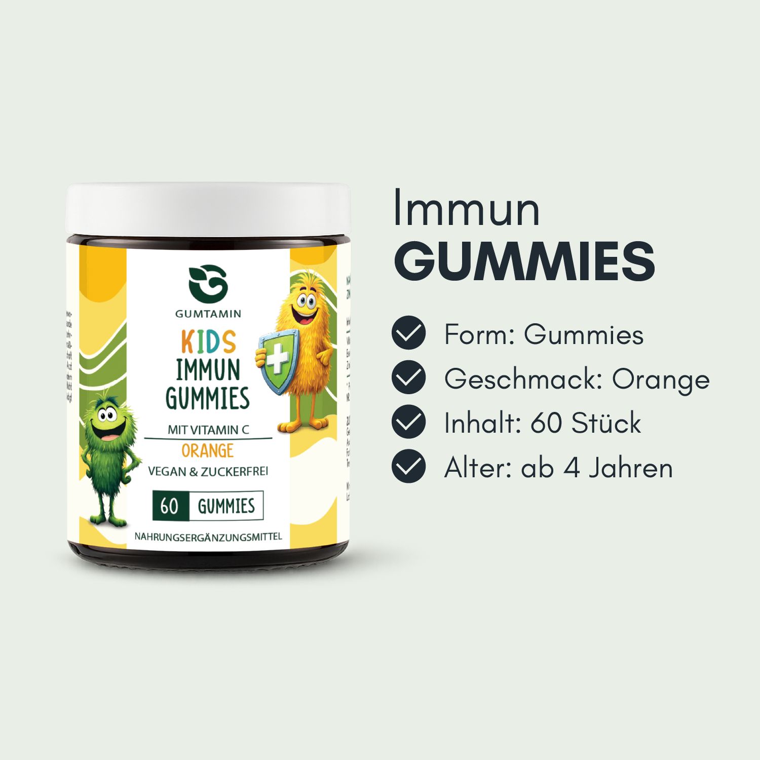 Gumtamin Kinder Immun Vitamin C Gummibärchen