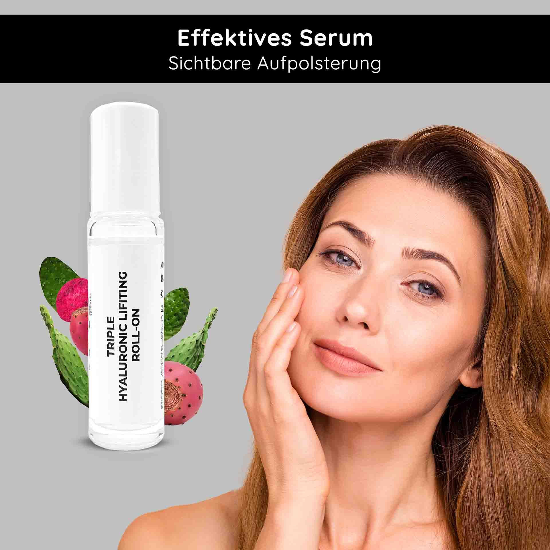 RAU Cosmetics Triple Hyaluronic Lifting Serum Roll-On mit 3facher Hyaluron Power