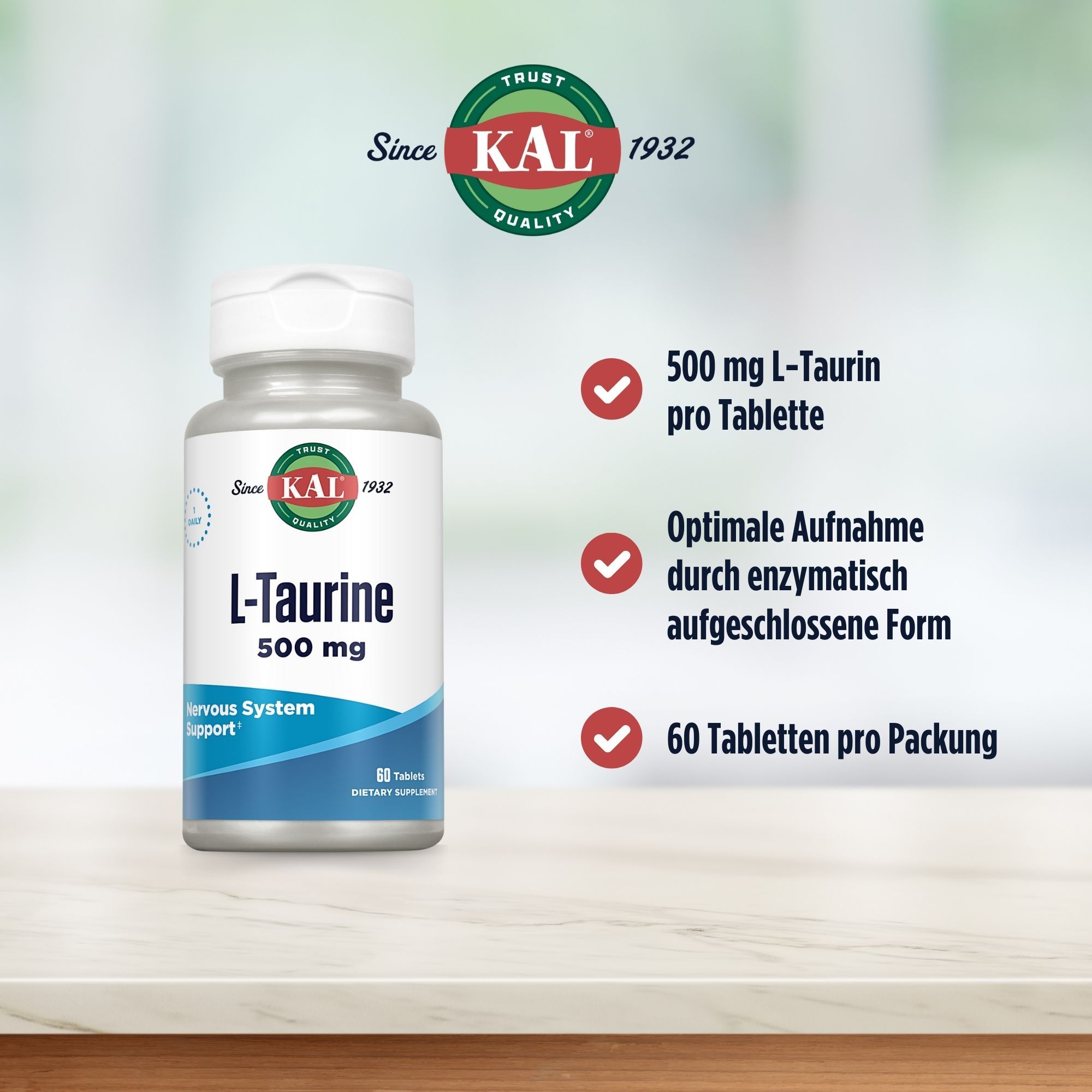 KAL L-Taurin 500 mg