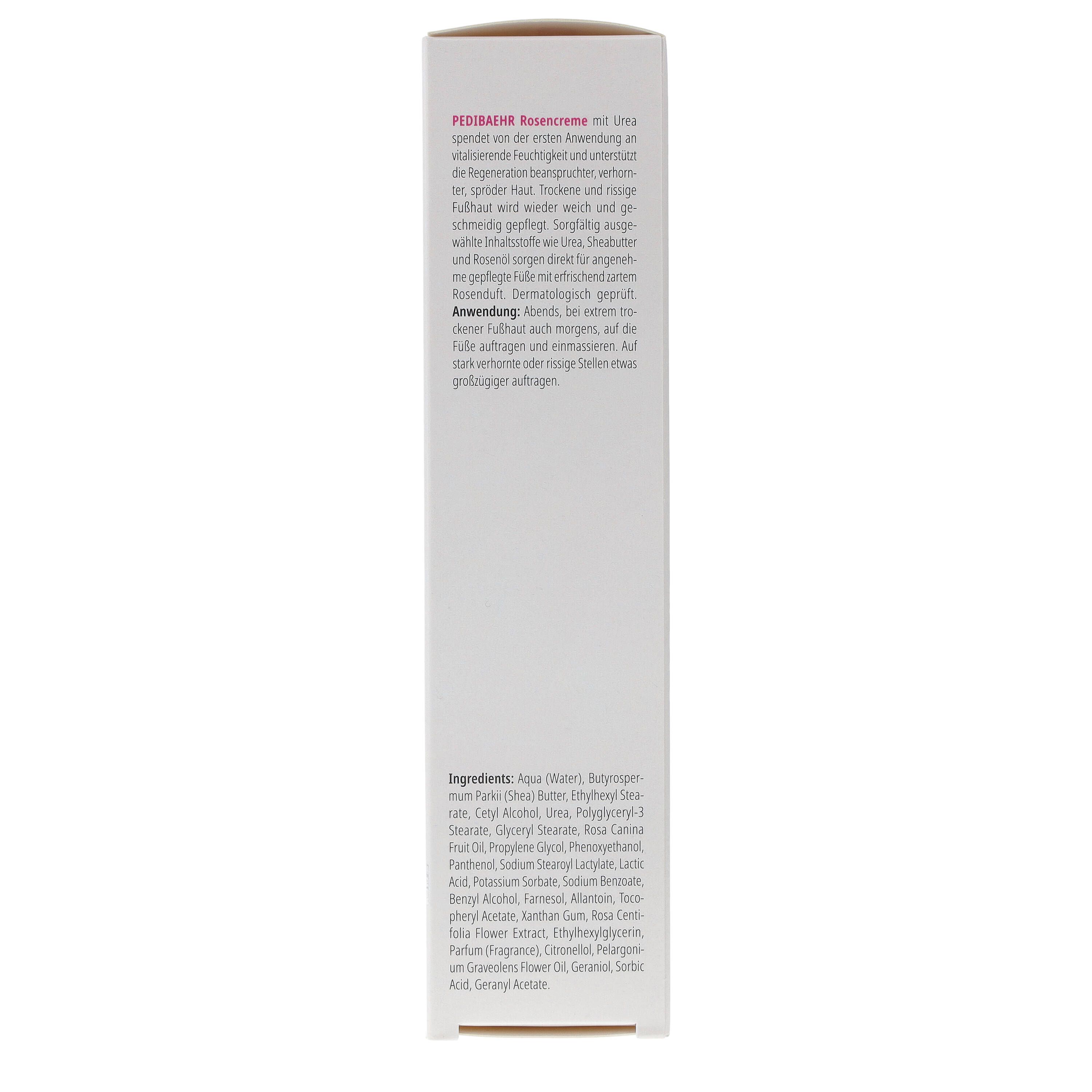 Pedibaehr Fußcreme Rosencreme mit Urea