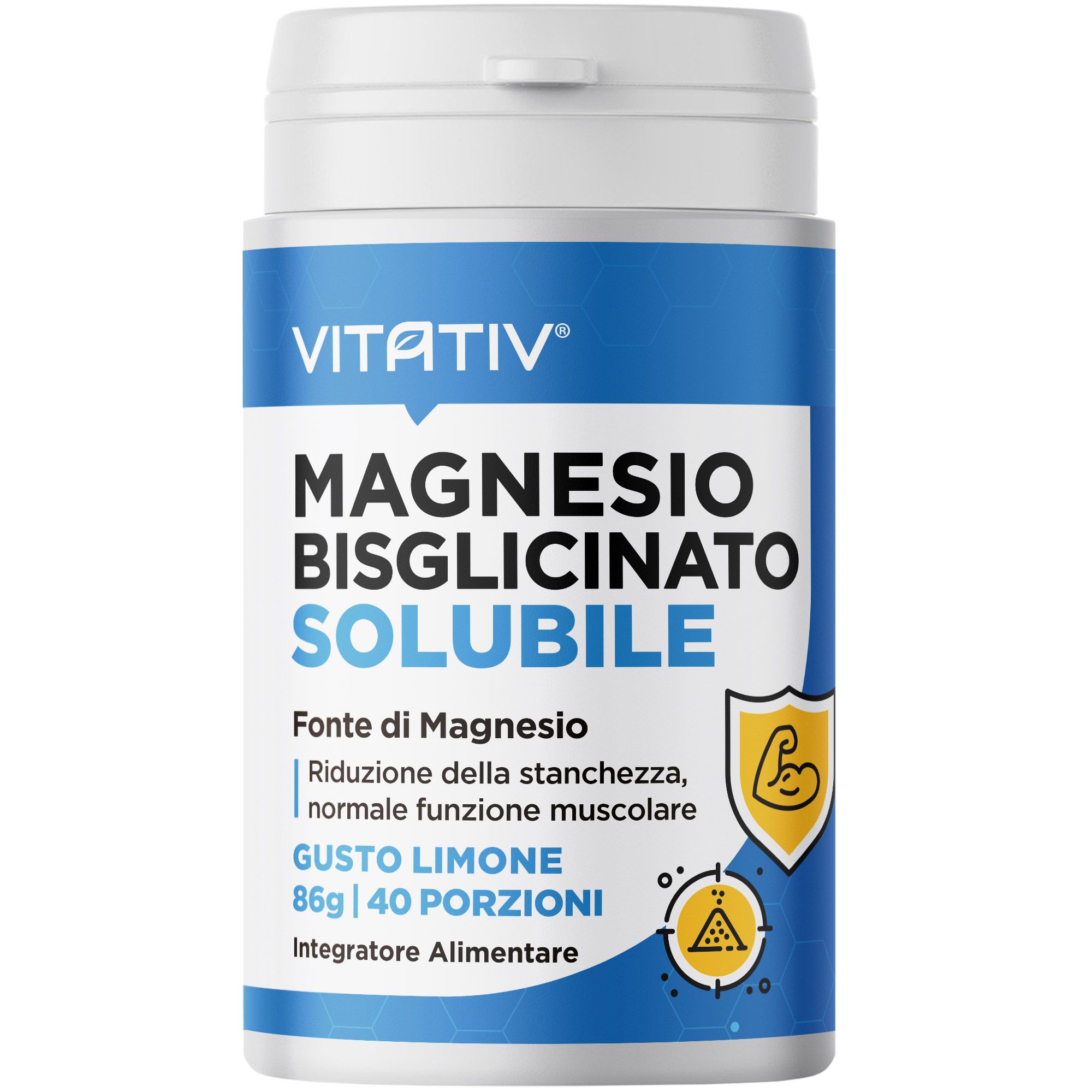 VITATIV® Magnesio Bisglicinato Solubile | Fonte di Magnesio | Energia e Benessere Muscolare
