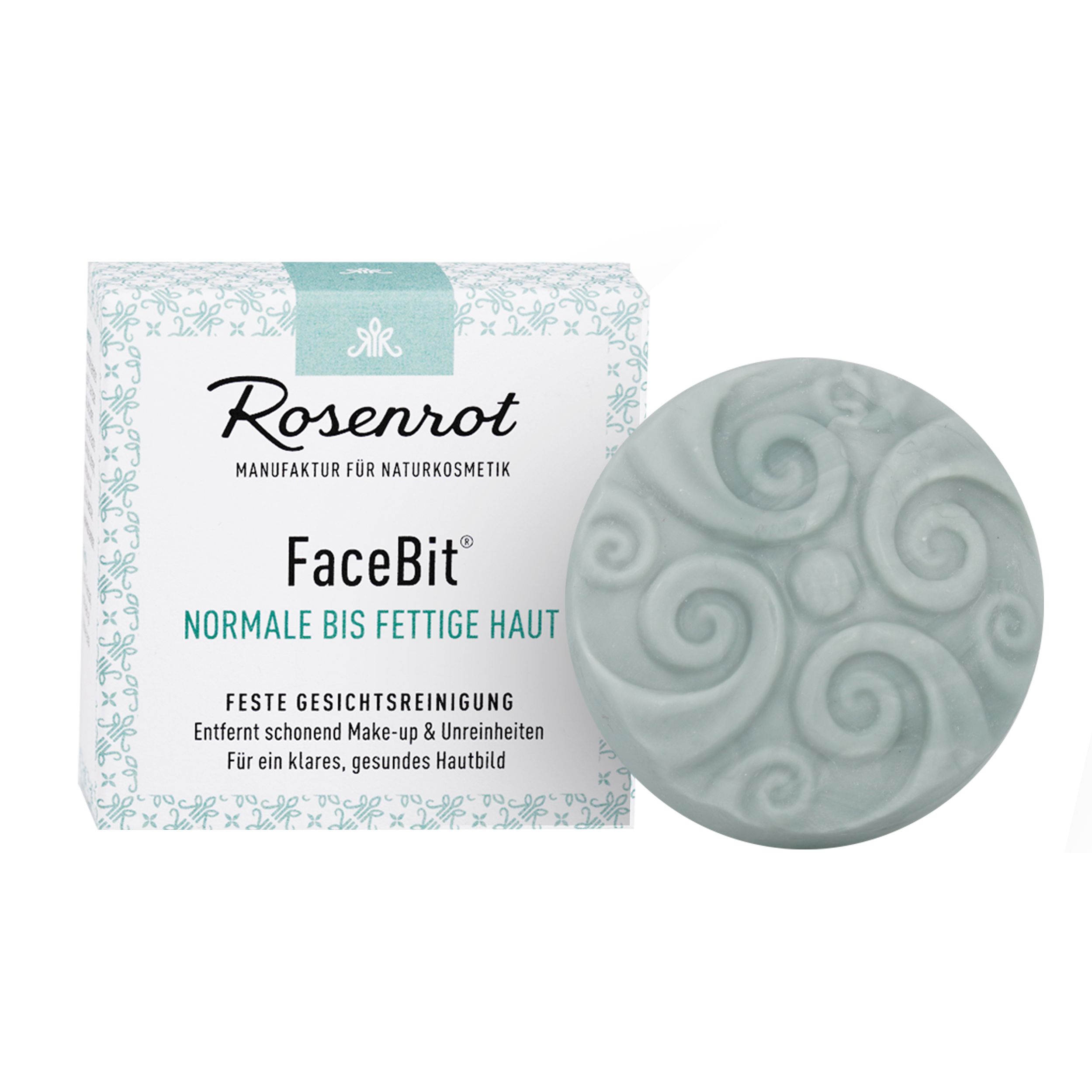 Rosenrot Naturkosmetik - FaceBit® - feste Gesichtsreinigung - Normale bis fettige Haut
