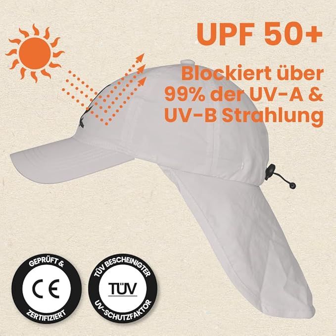 iQ-UV Sonnenschutz Cap mit Nackenschutz LFS 50+