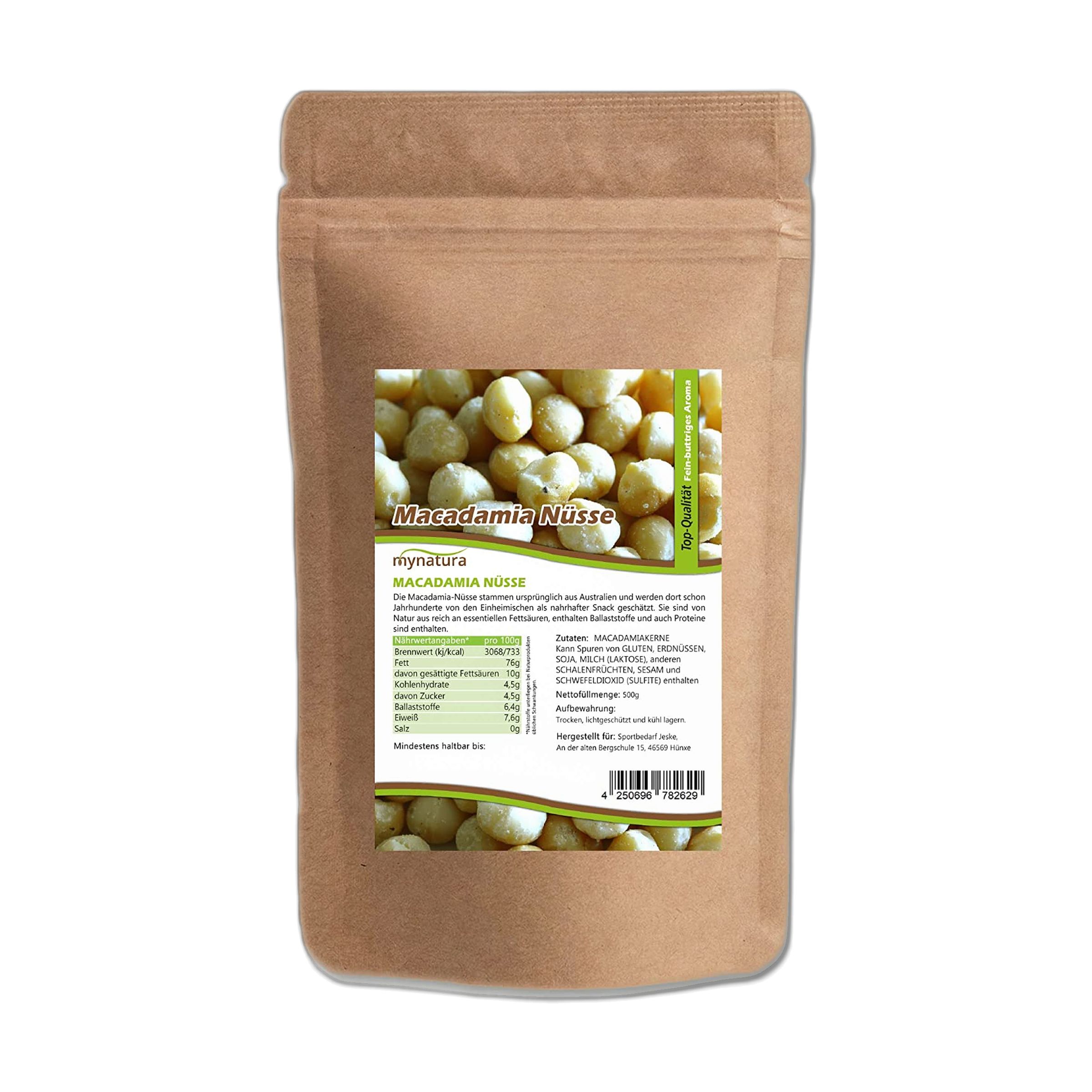 Mynatura Macadamia-Kerne 500 g Pulver
