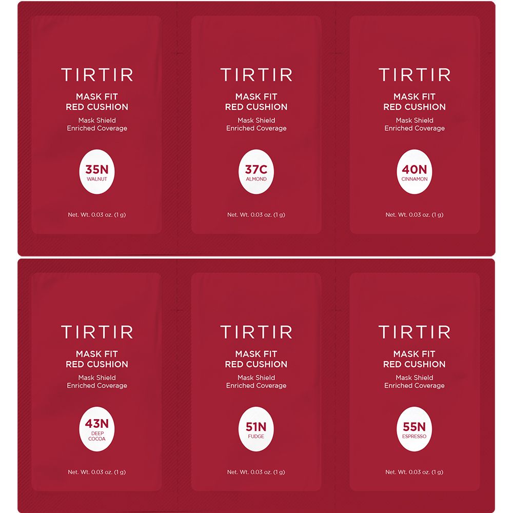 TIRTIR Mask Fit Red Cushion 6 Colors kit 35N-55N