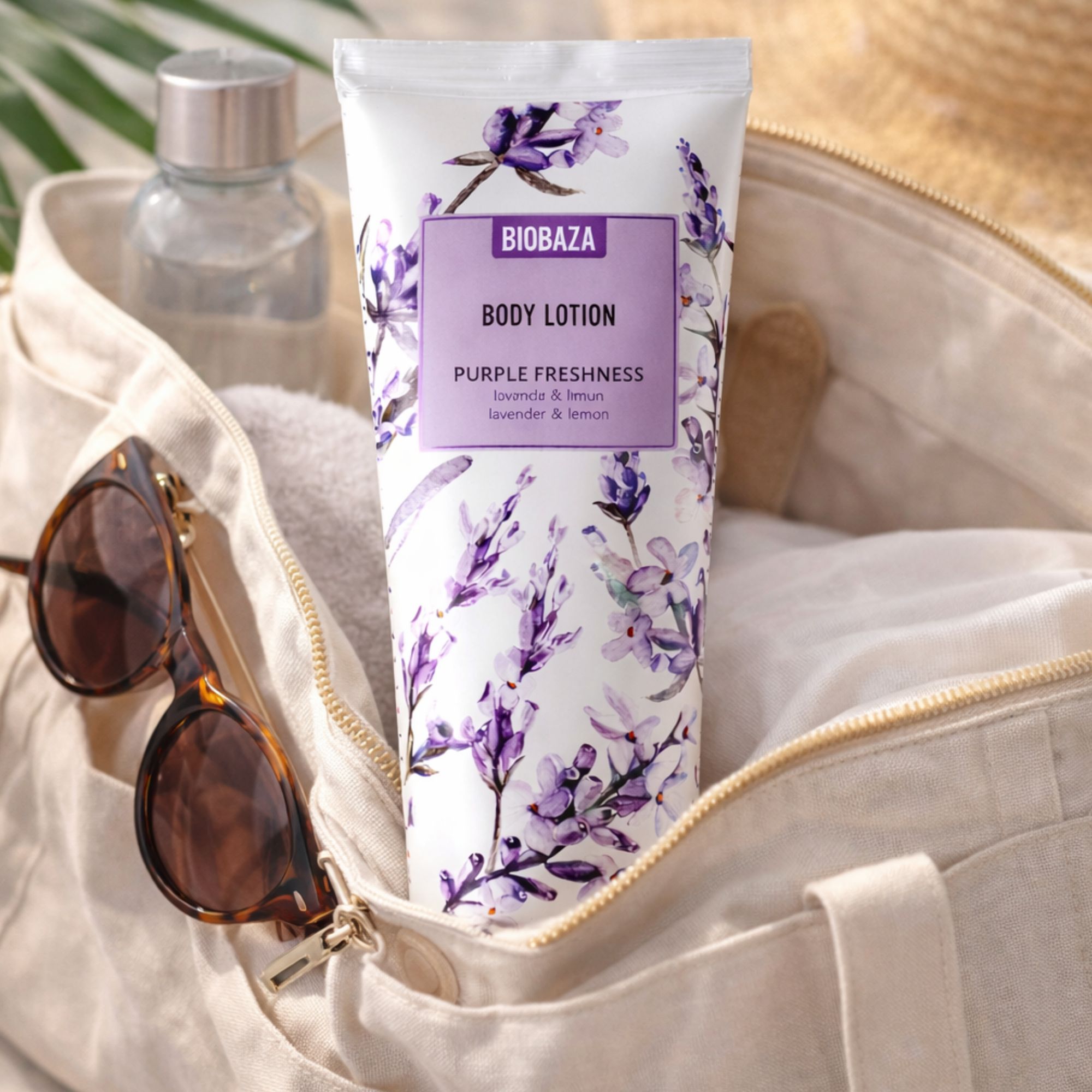 BIOBAZA Purple Freshness Beruhigende Körperlotion