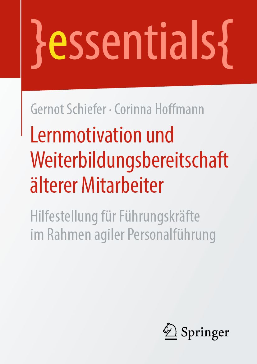 Buchcover. Titel: Lernmotivation und Weiterbildungsbereitschaft älterer Mitarbeiter. Autoren: Schiefer, Hoffmann. Verlag: Springer.