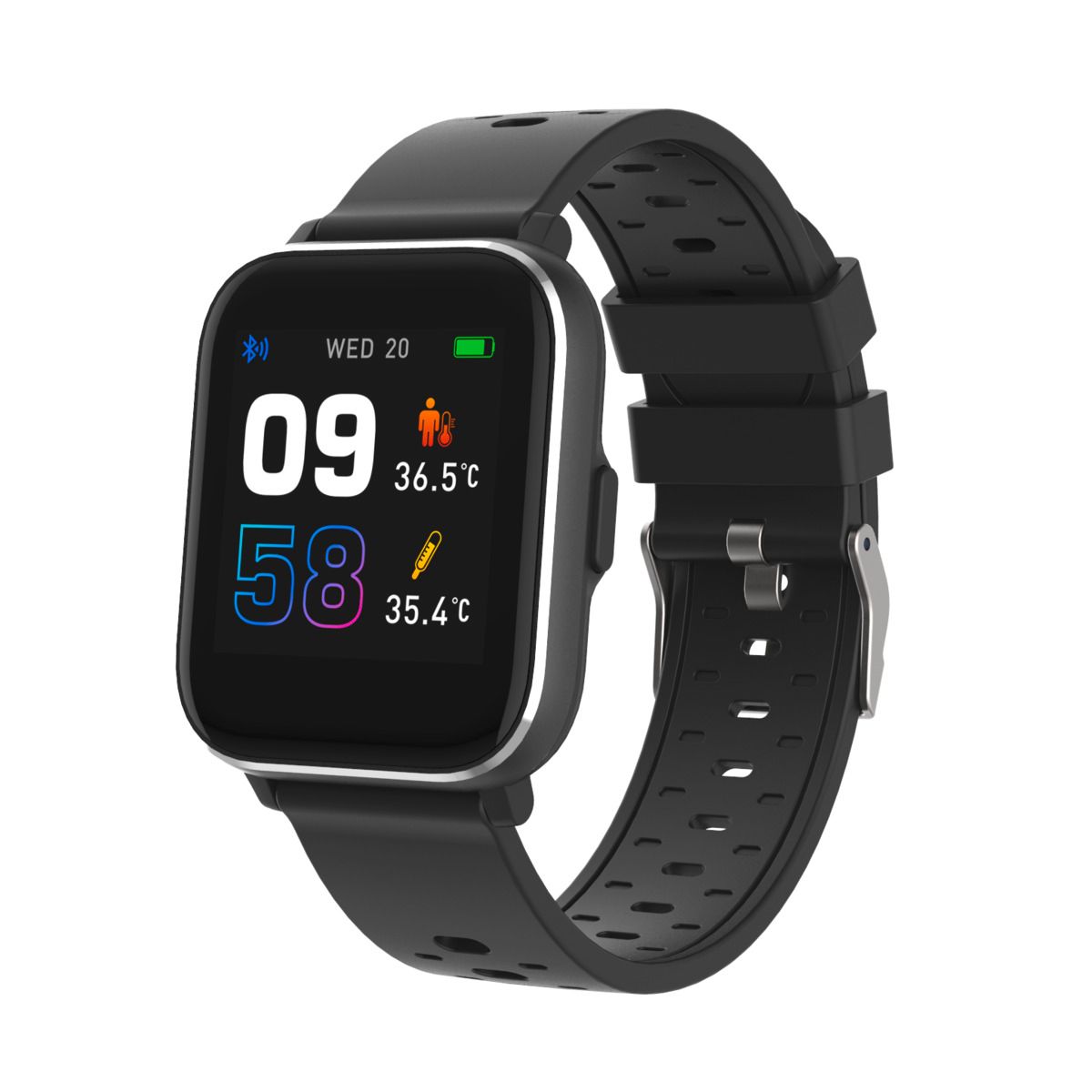 Denver Bluetooth Smartwatch Sw-164 Schwarz 1,4' Touch-IPS-Display wasserdicht